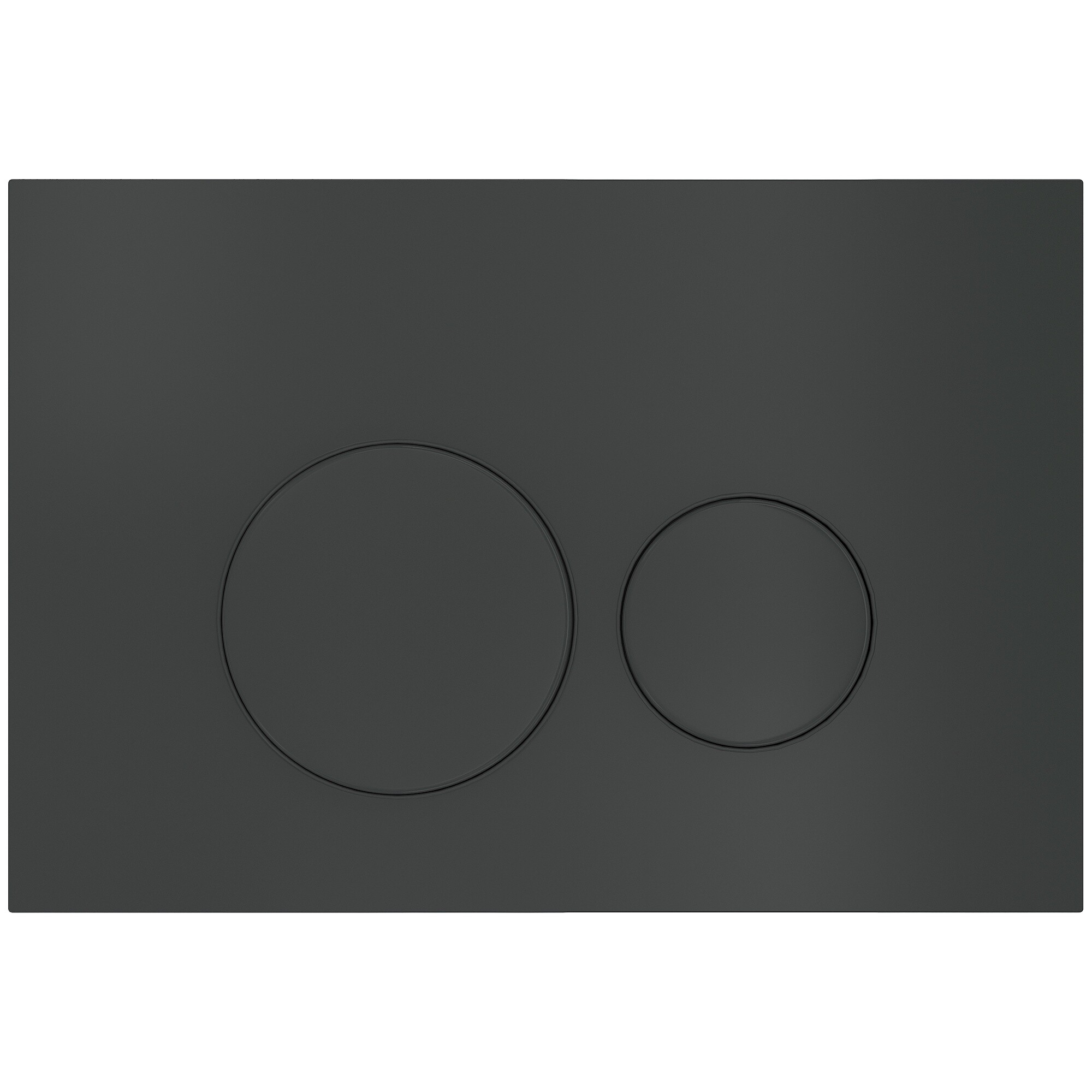 Клавиша смыва для унитаза черная Creto Snap 1.2 KL-CR-1.2-BM