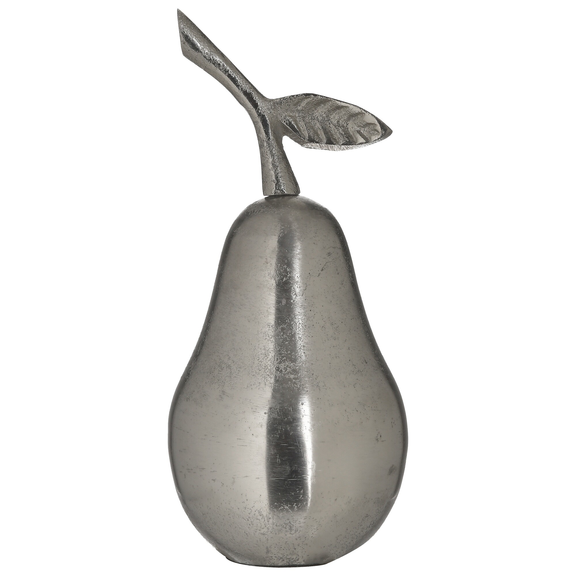 Декор настольный металлический 20х9 см серебро &quot;Груша&quot; 111951