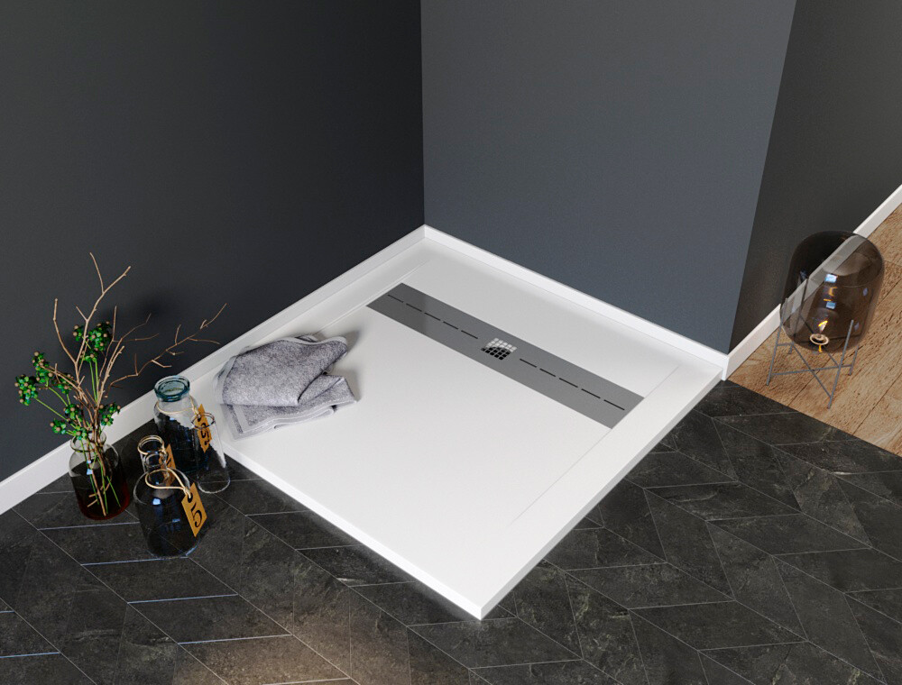 Поддон для душа с сифоном 90x90 см белый Stworki "Эстерсунд" 264998 - изображение 7