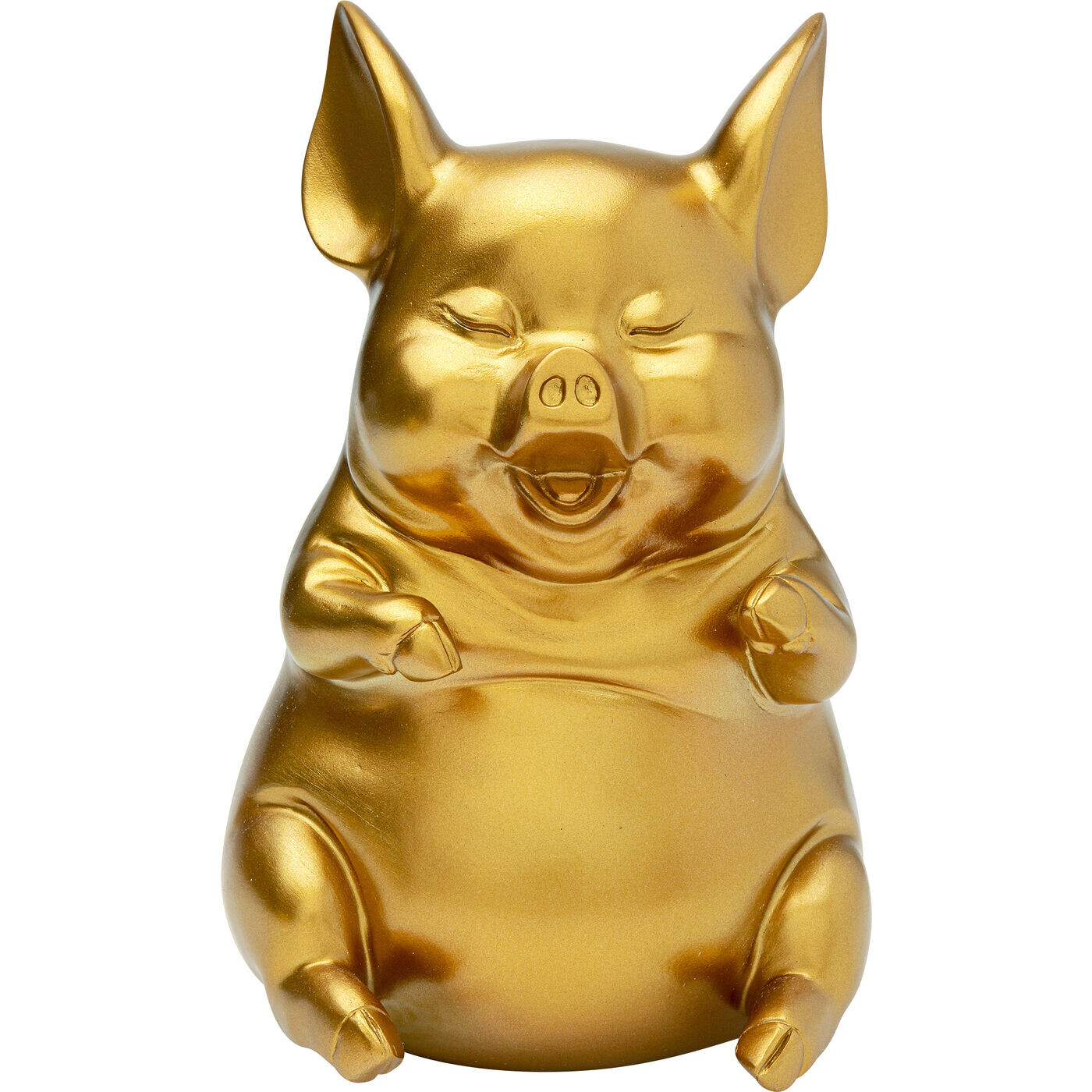 Копилка 22 см золото Pig