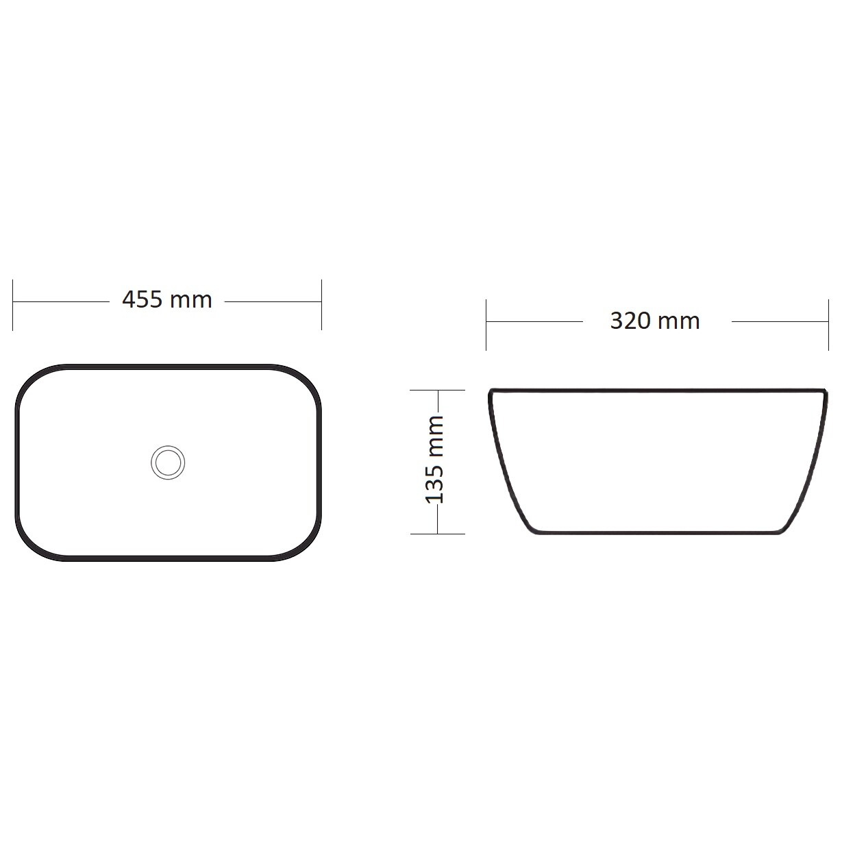 Раковина накладная 32х46 см мрамор матовый белый Ceruttispa CR8215MMW - изображение 4