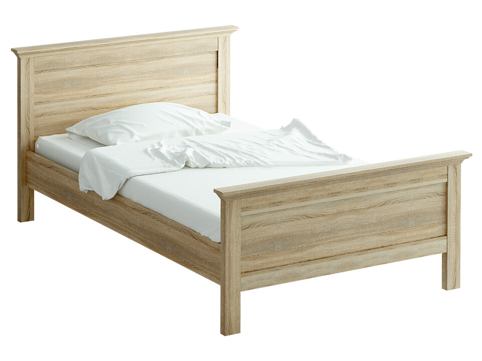 Кровать полутораспальная бежевая 120х200 см Reina