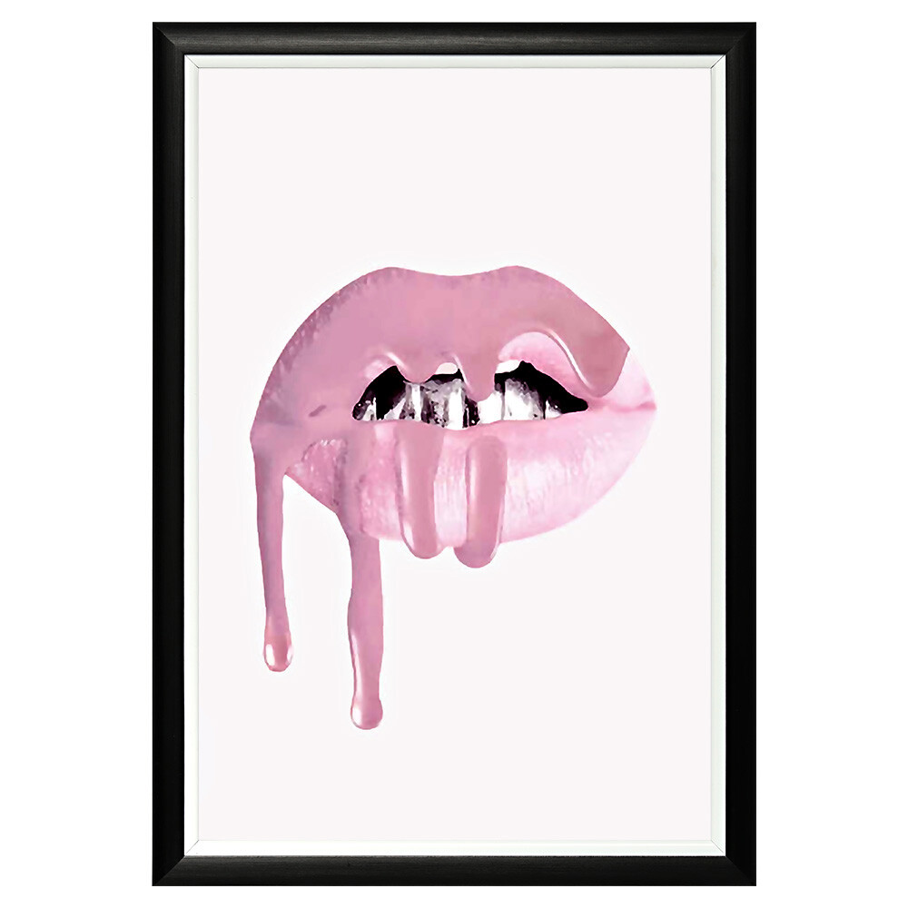 Постер на стену разноцветный 46х66 см &quot;Пудровый розовый&quot;