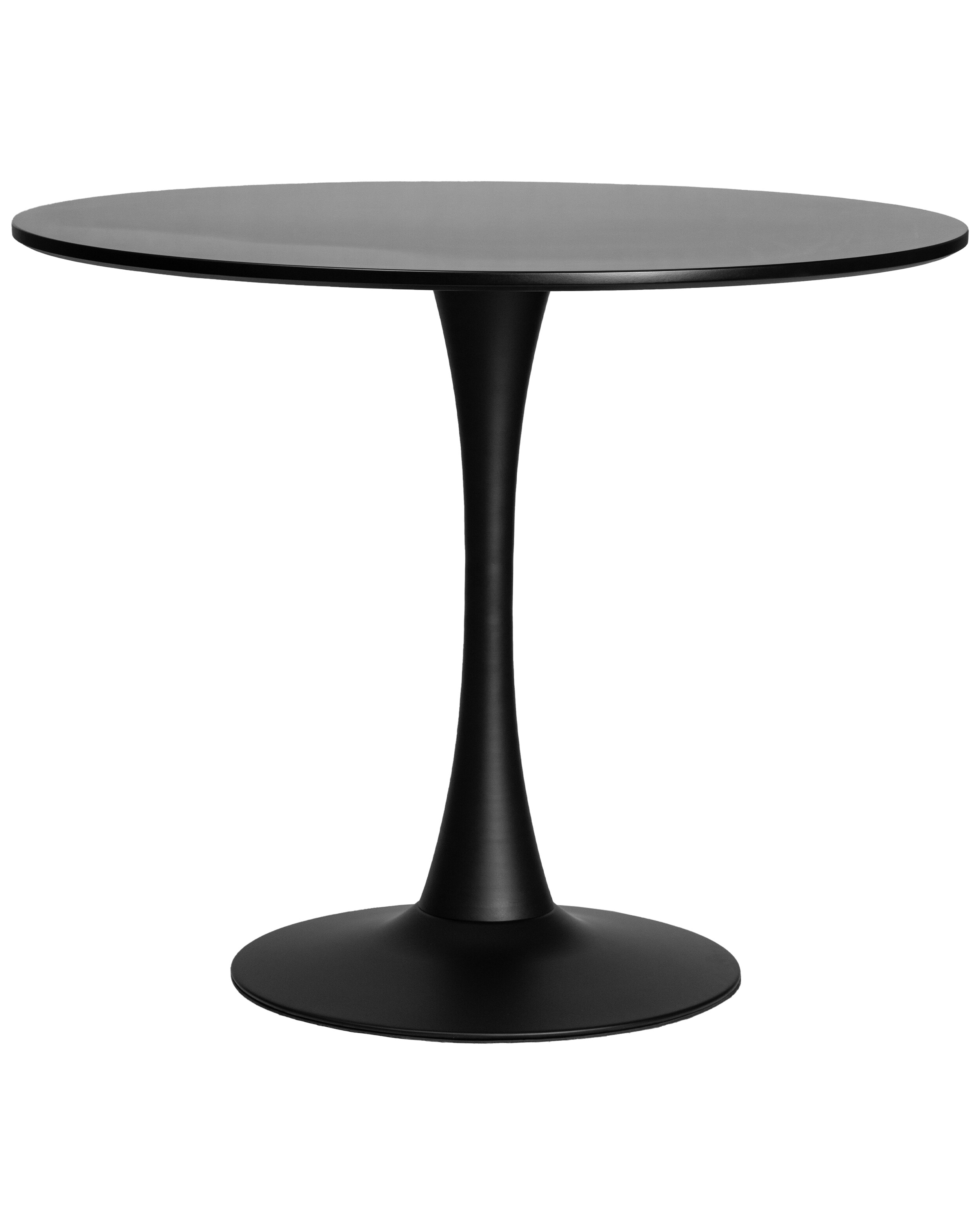 Обеденный стол круглый черный Mia