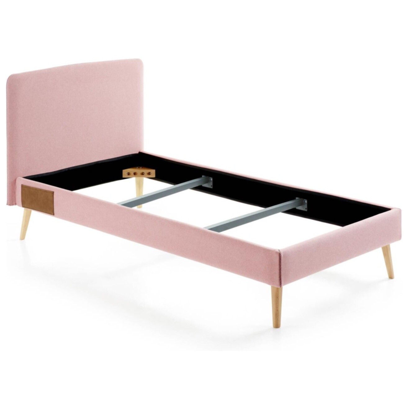 Кровать односпальная 90х190 см розовая Lydia от La Forma