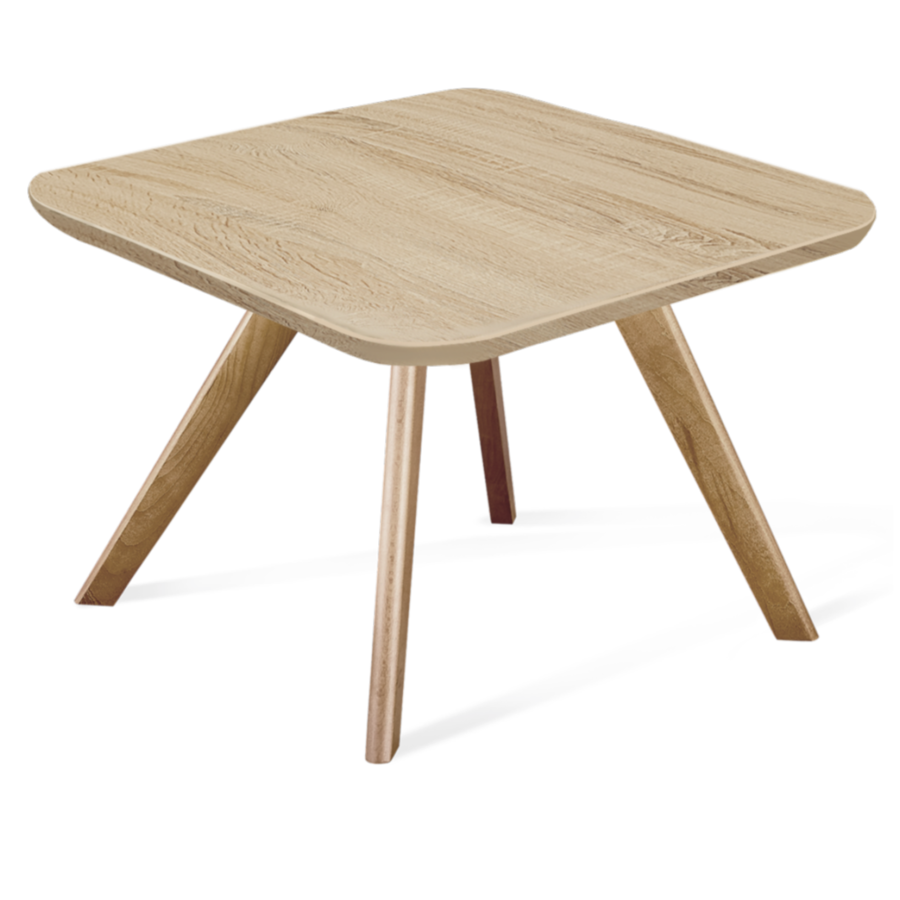 Журнальный столик деревянный светло-коричневый 60х60 см Sheffilton SHT-S39/ЛДСП