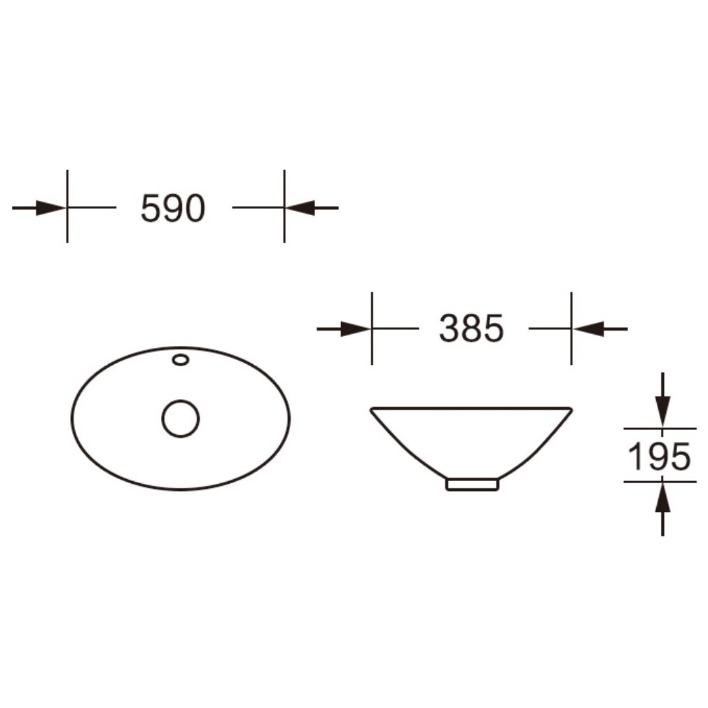 Раковина фарфоровая овальная 39х59 см белая Cerutti SPA CR7027 - изображение 4