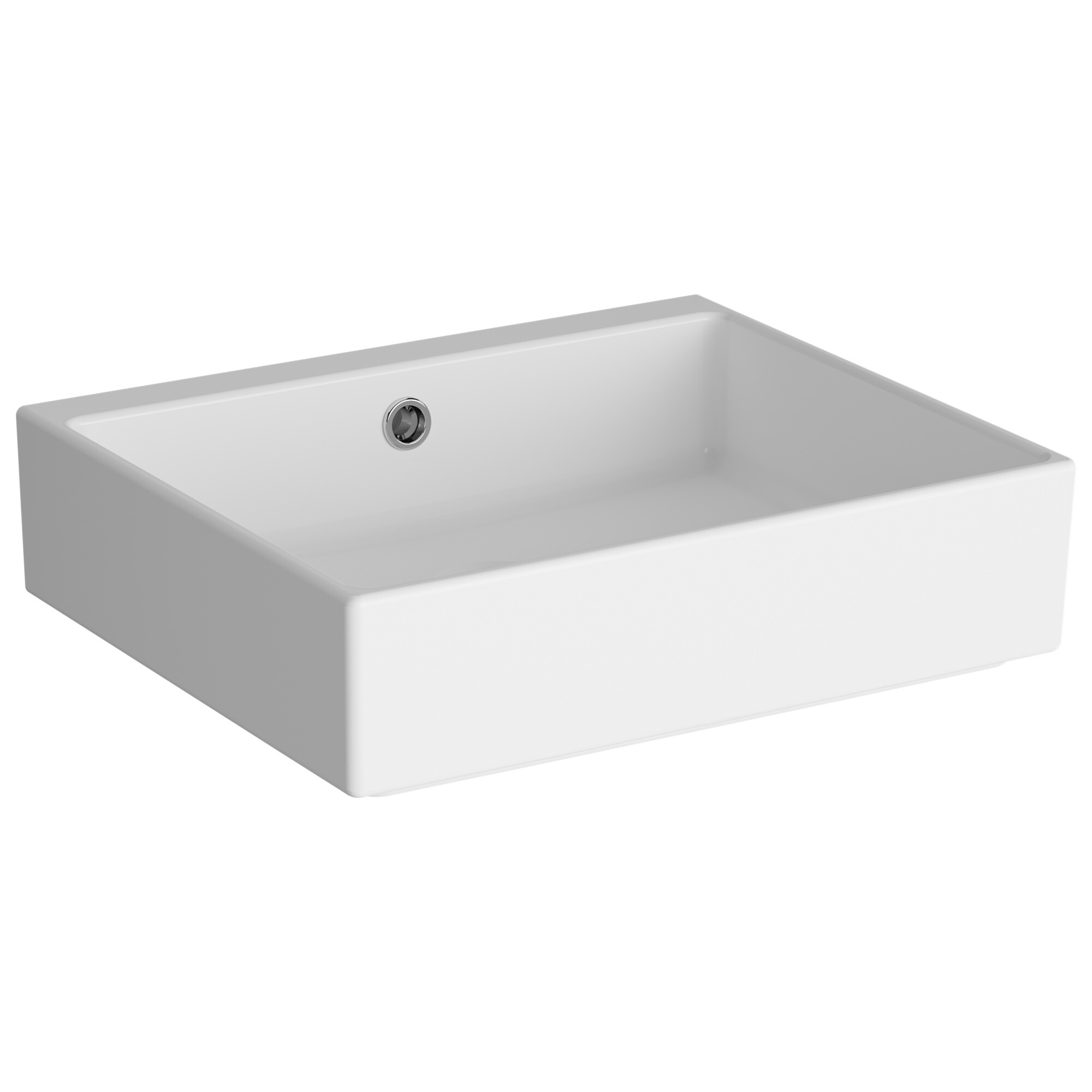 Раковина накладная фарфоровая прямоугольная 38х45 см белая Vitra ArchiPlan 7403B003-0012
