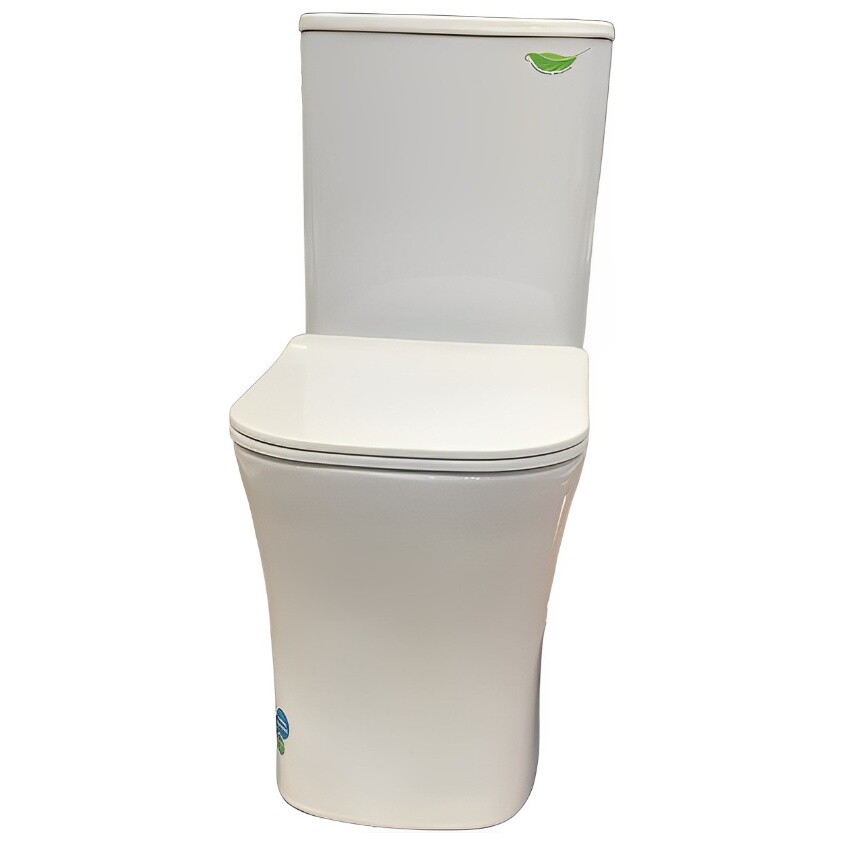 Унитаз напольный безободковый с сиденьем микролифт белый Cerutti SPA Marmolada CT7777 - изображение 6