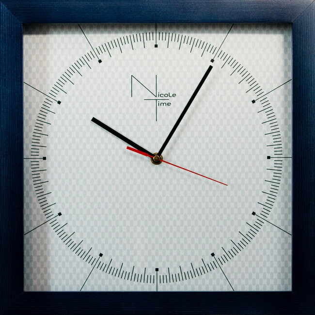 Часы настенные синие NT667bl