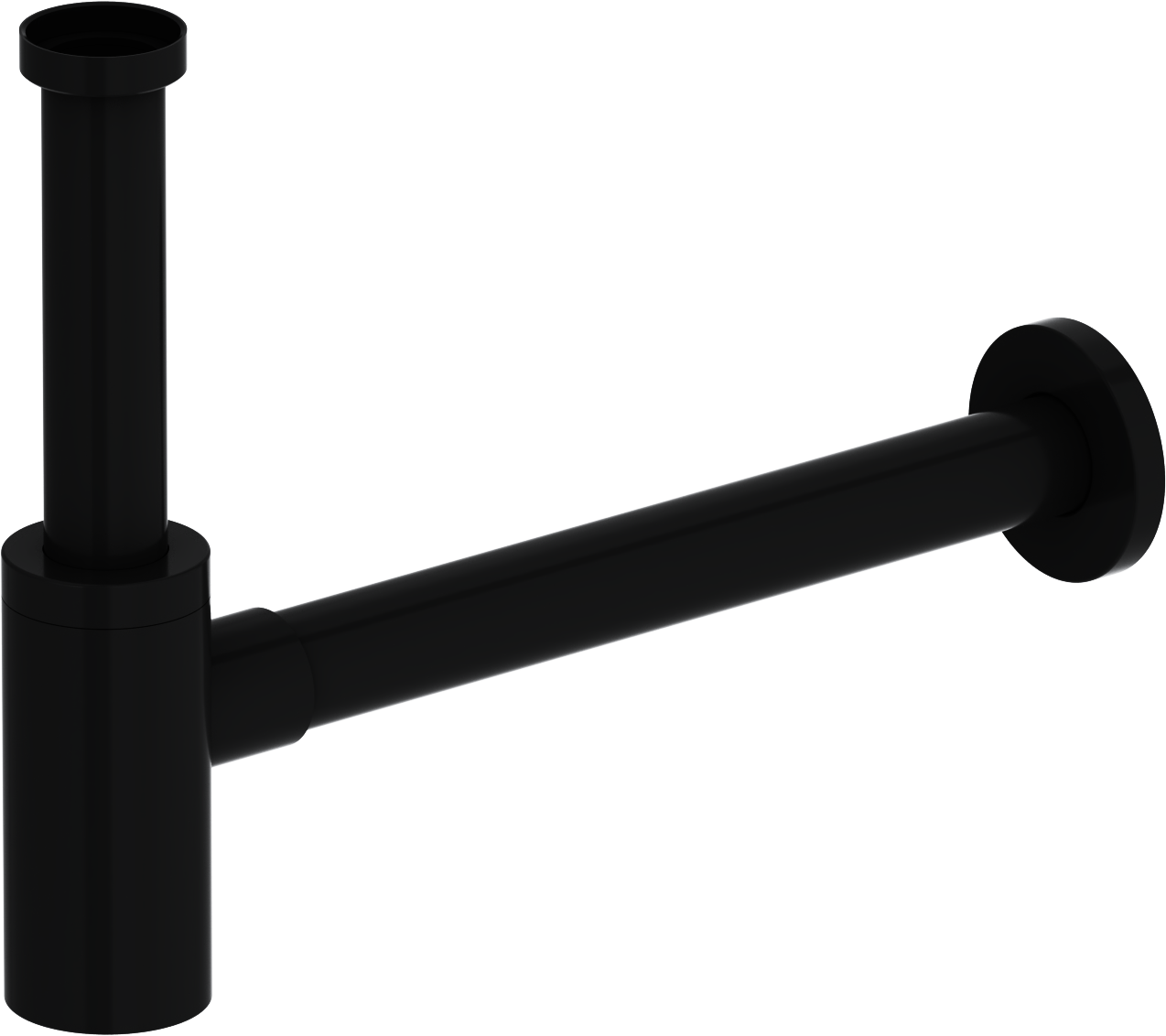 Сифон для раковины черный Ewrika HFEW08030 с донным клапаном Stworki "Кронборг" KR-05b - изображение 5