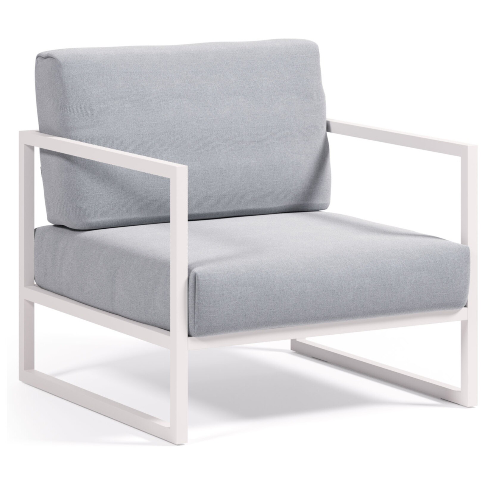 Кресло с мягким сиденьем серое, голубое, белое Comova от La Forma