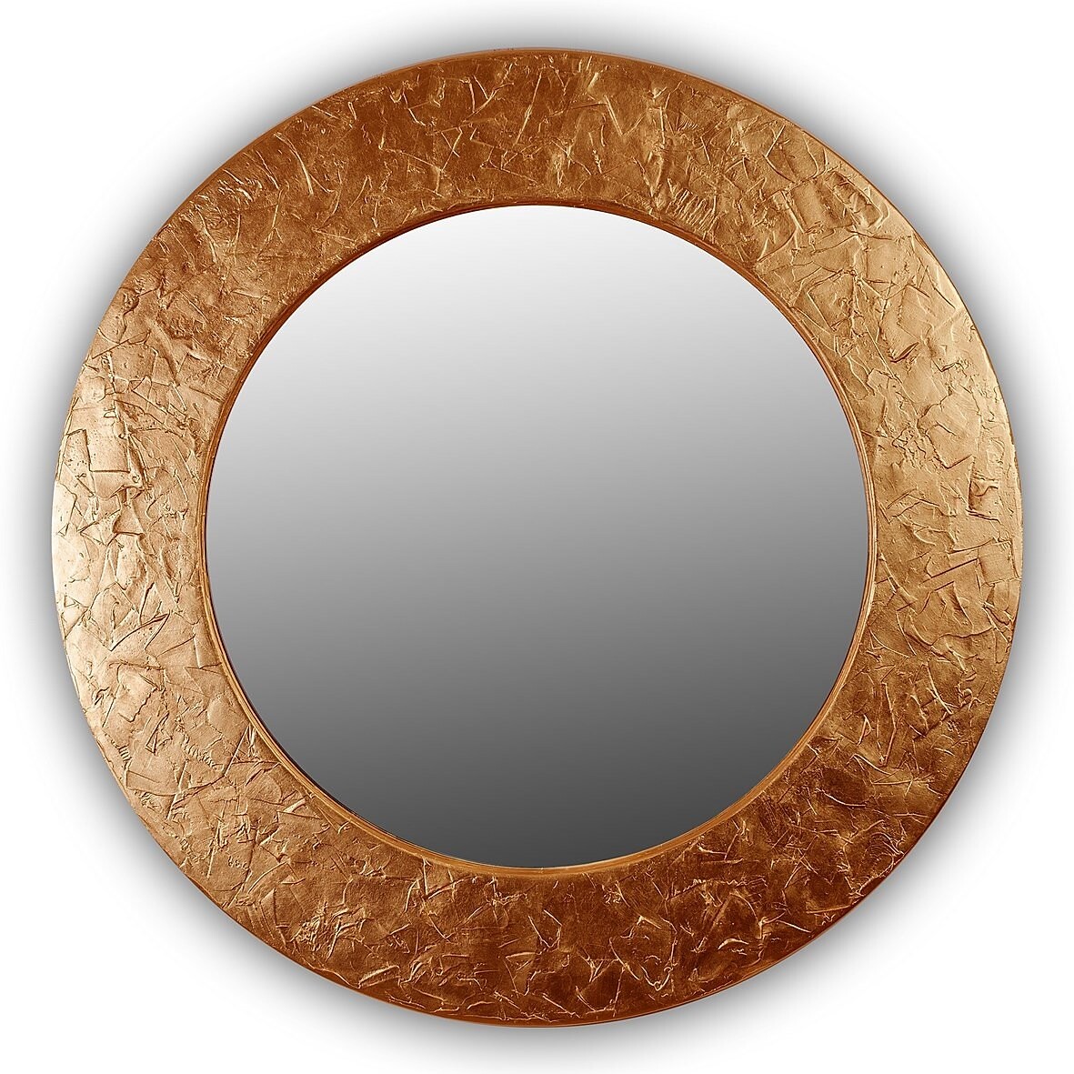 Бронзовое зеркало круглое настенное FASHION STROKES