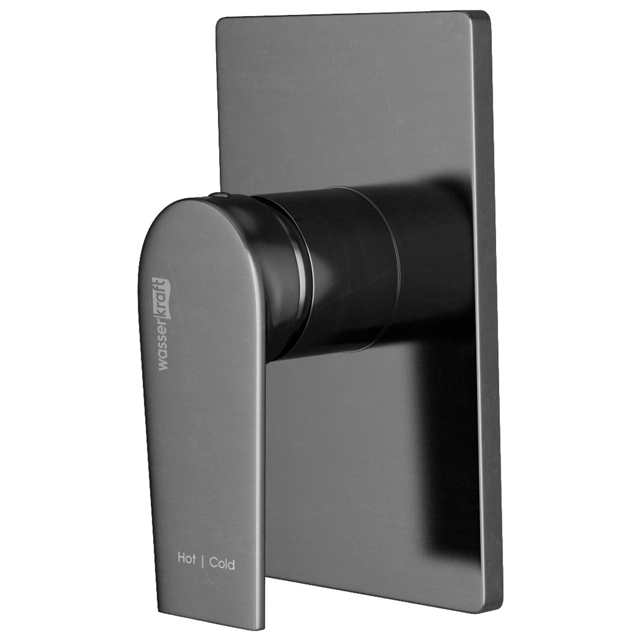 Смеситель для душа встраиваемый из латуни оружейная сталь Wasserkraft 8451 - изображение 5