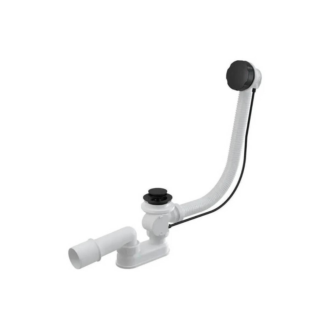 Слив-перелив полуавтомат 60 см черный Aquatek ST-0000134