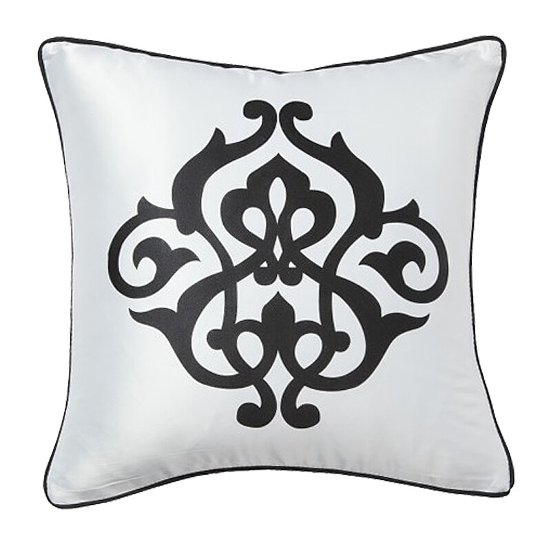 Подушка с геральдическими лилиями  Fleur de Lys White I