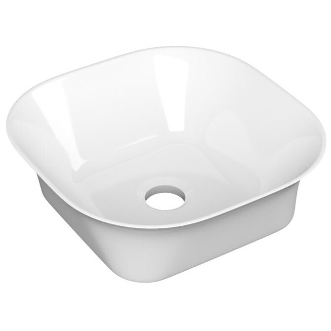 Раковина накладная квадратная фарфоровая белая Point &quot;Ника 31&quot; PN43081