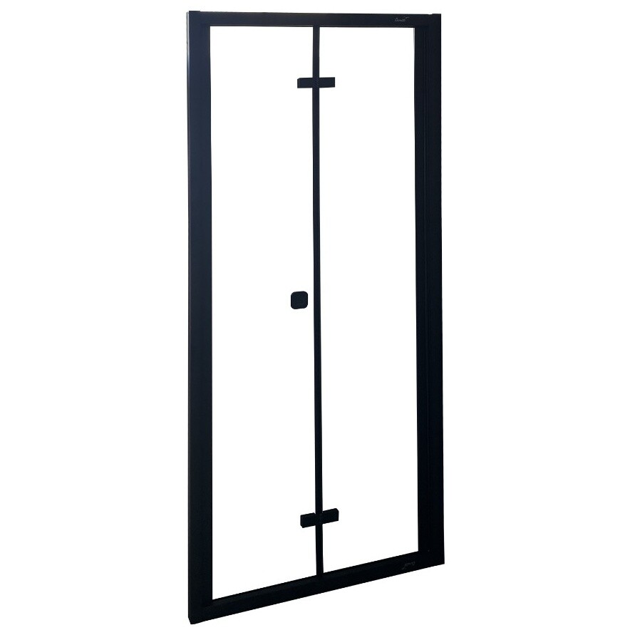 Дверь душевая в нишу 100х195 см прозрачная, черная Cerutti SPA BELLA D101B - изображение 4