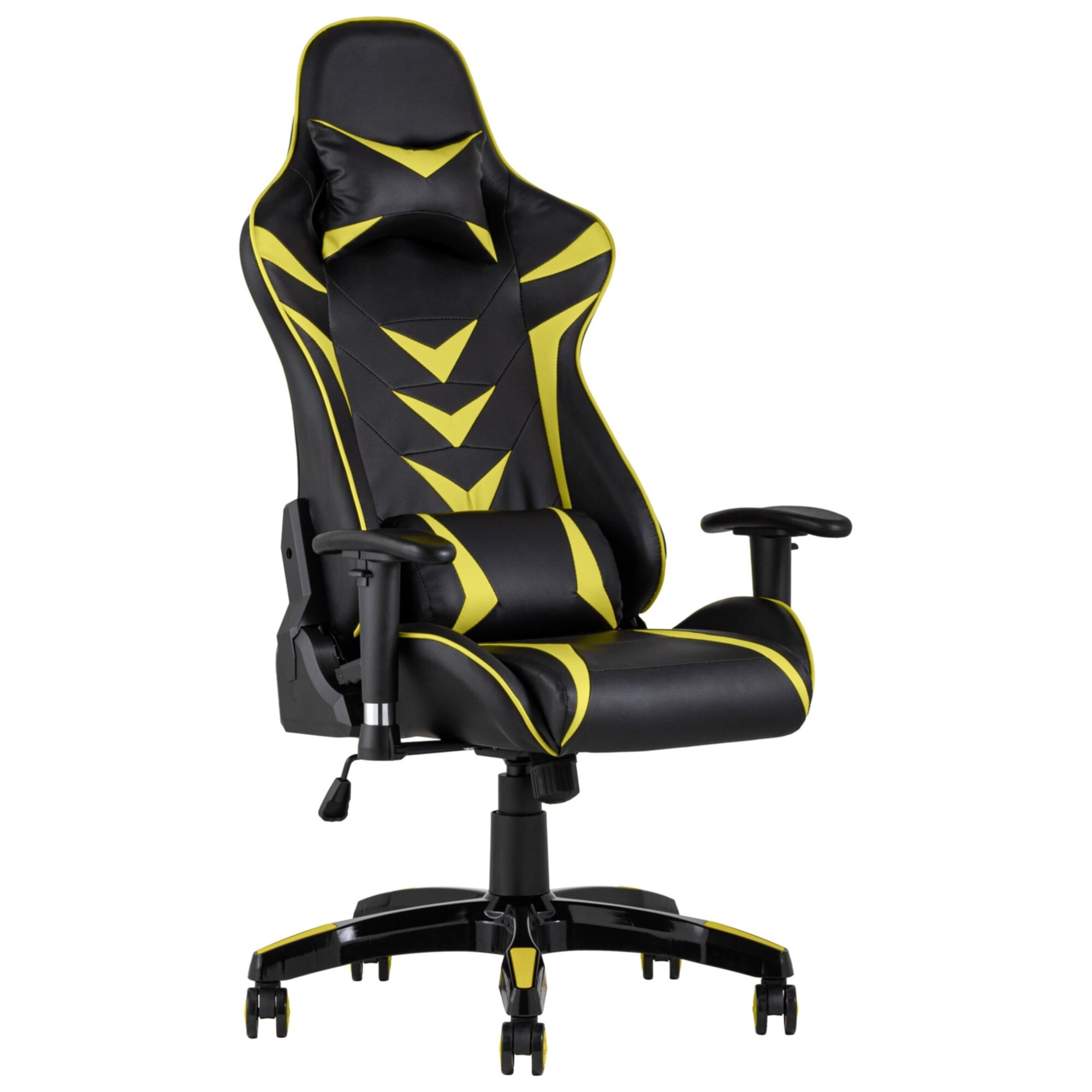 Компьютерное кресло игровое желтое TopChairs Corvette