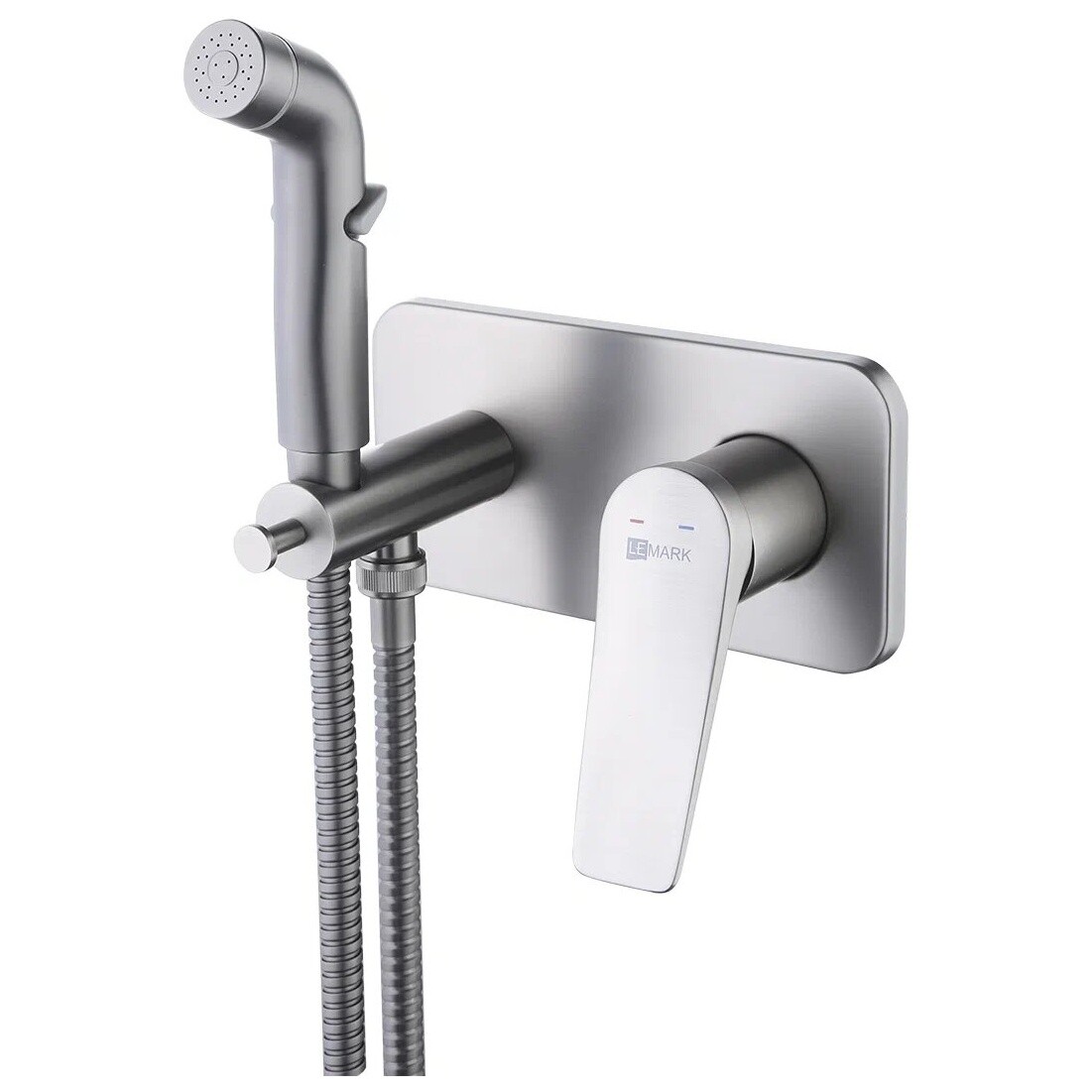 Смеситель встраиваемый с гигиеническим душем хром Lemark Bronx LM3720GM