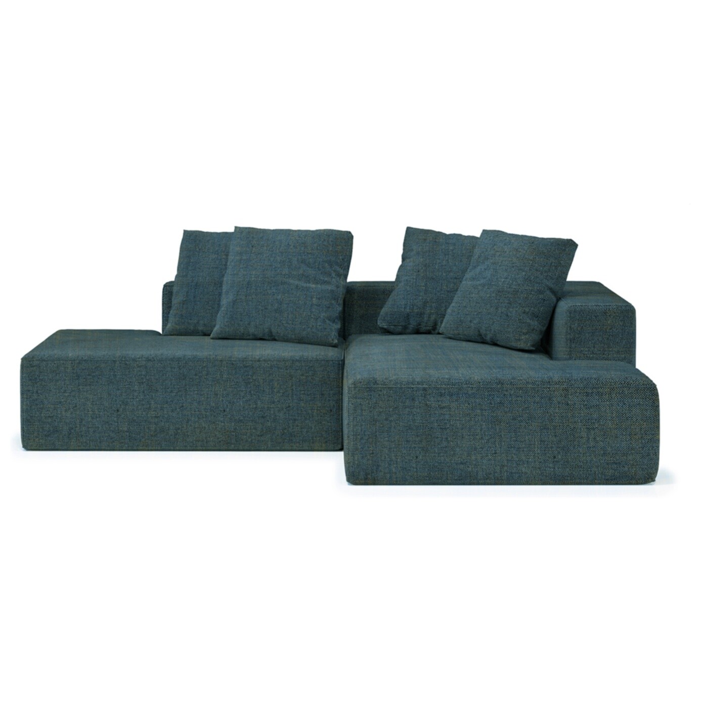 Угловой диван раскладной правый зеленый Memphis K00483