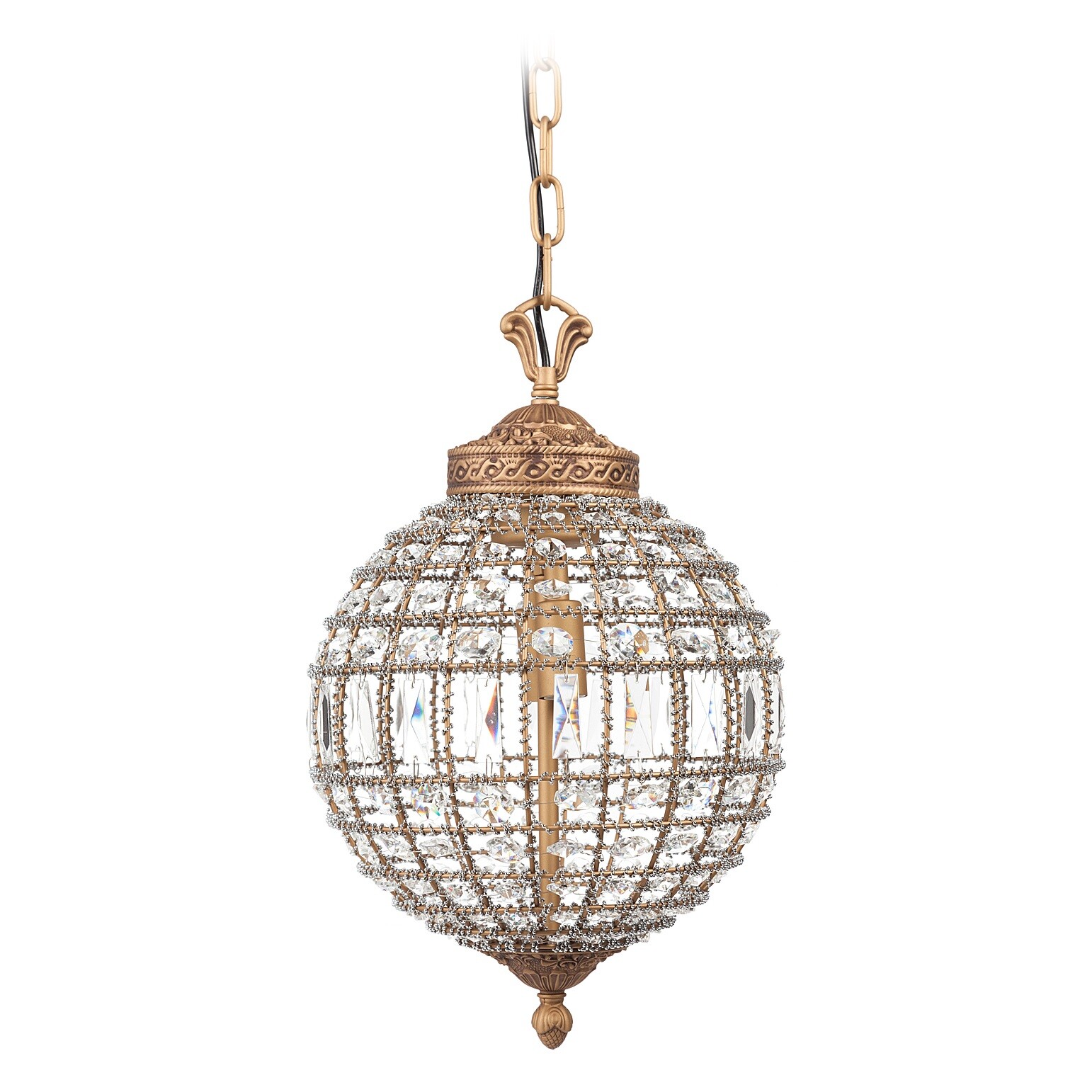 Подвесная люстра хрустальный шар Casbah Crystal Chandelier золото