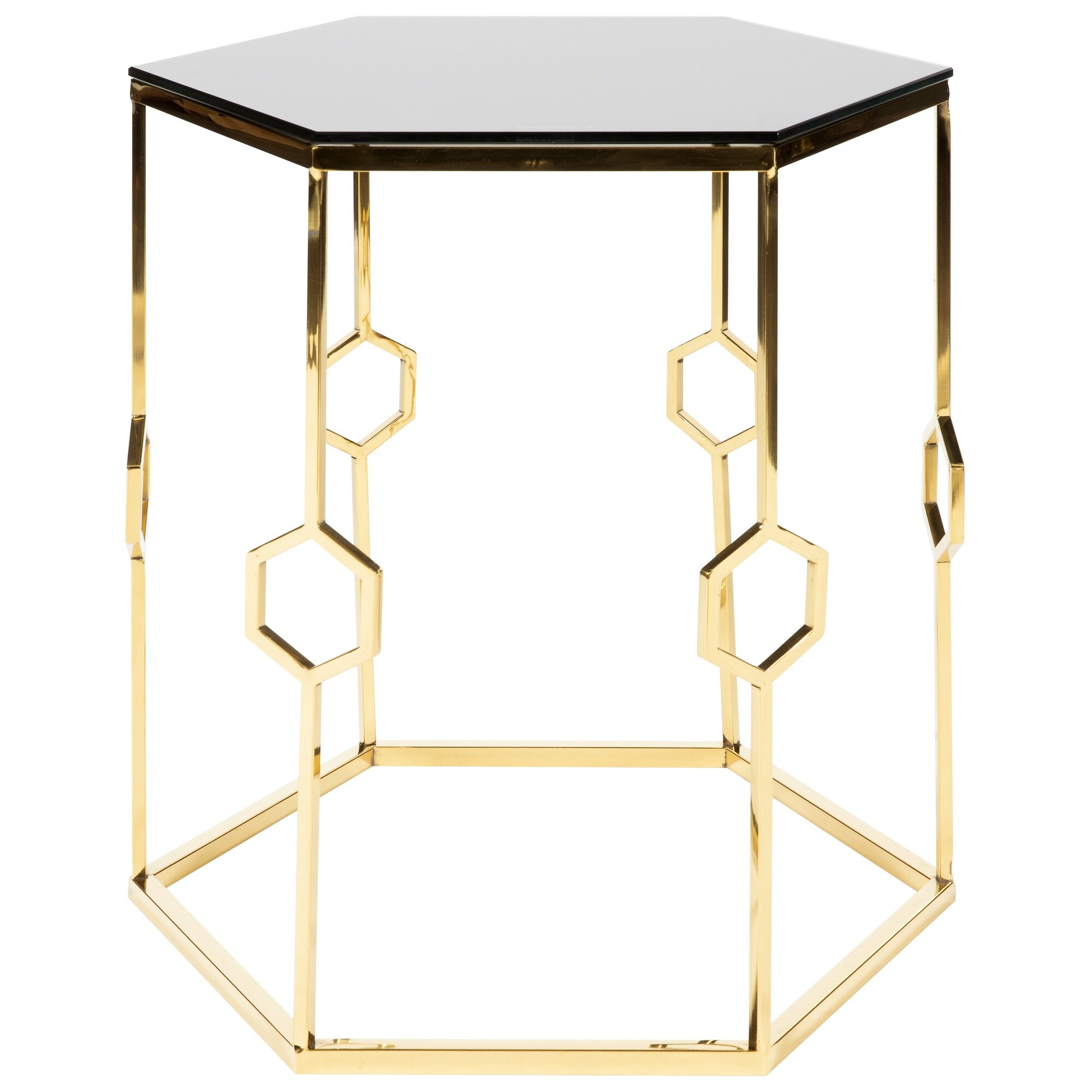 Кофейный столик черно-золотой 55х55 см Art MH04-M504-27