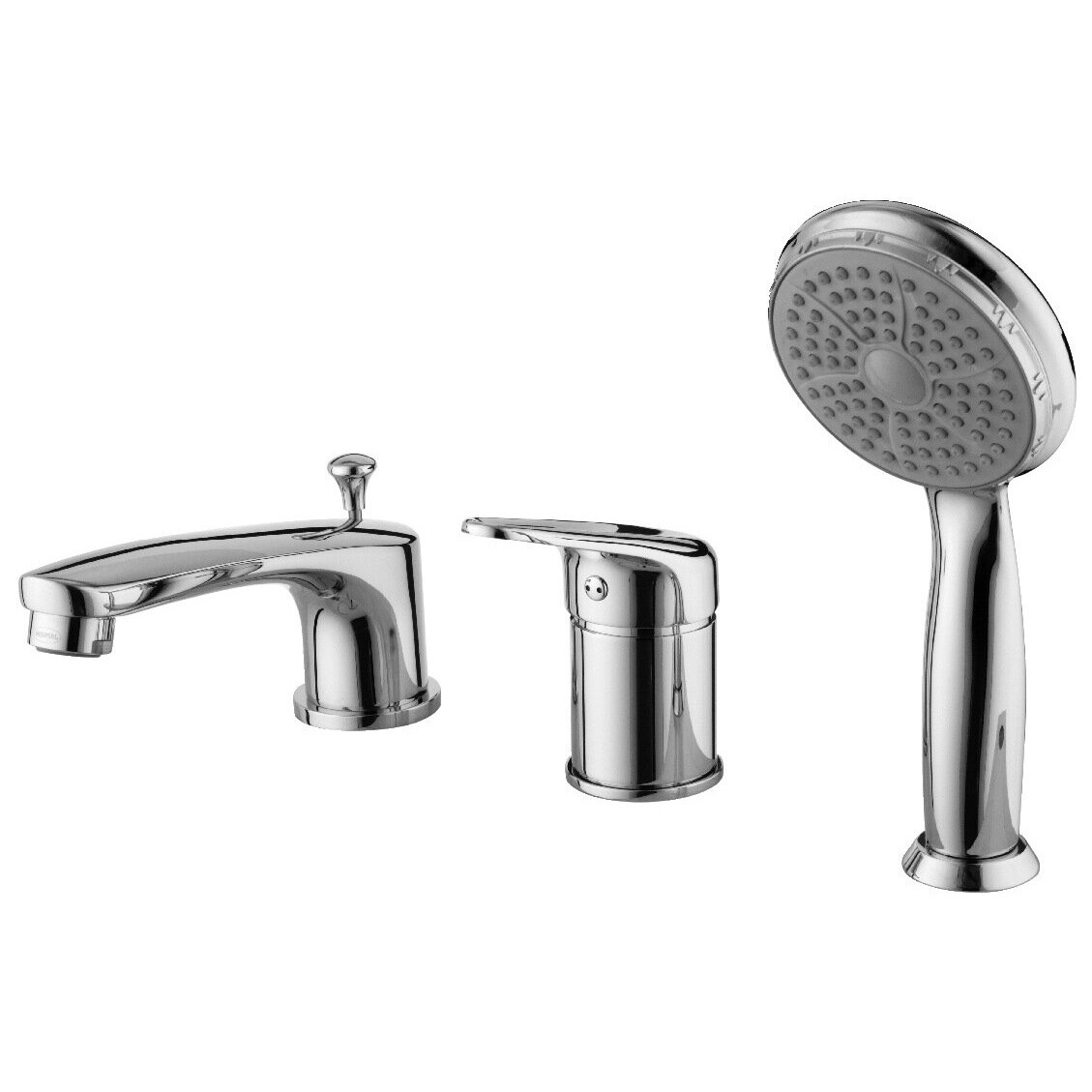 Смеситель на борт ванны хром Lemark Luna LM4145C