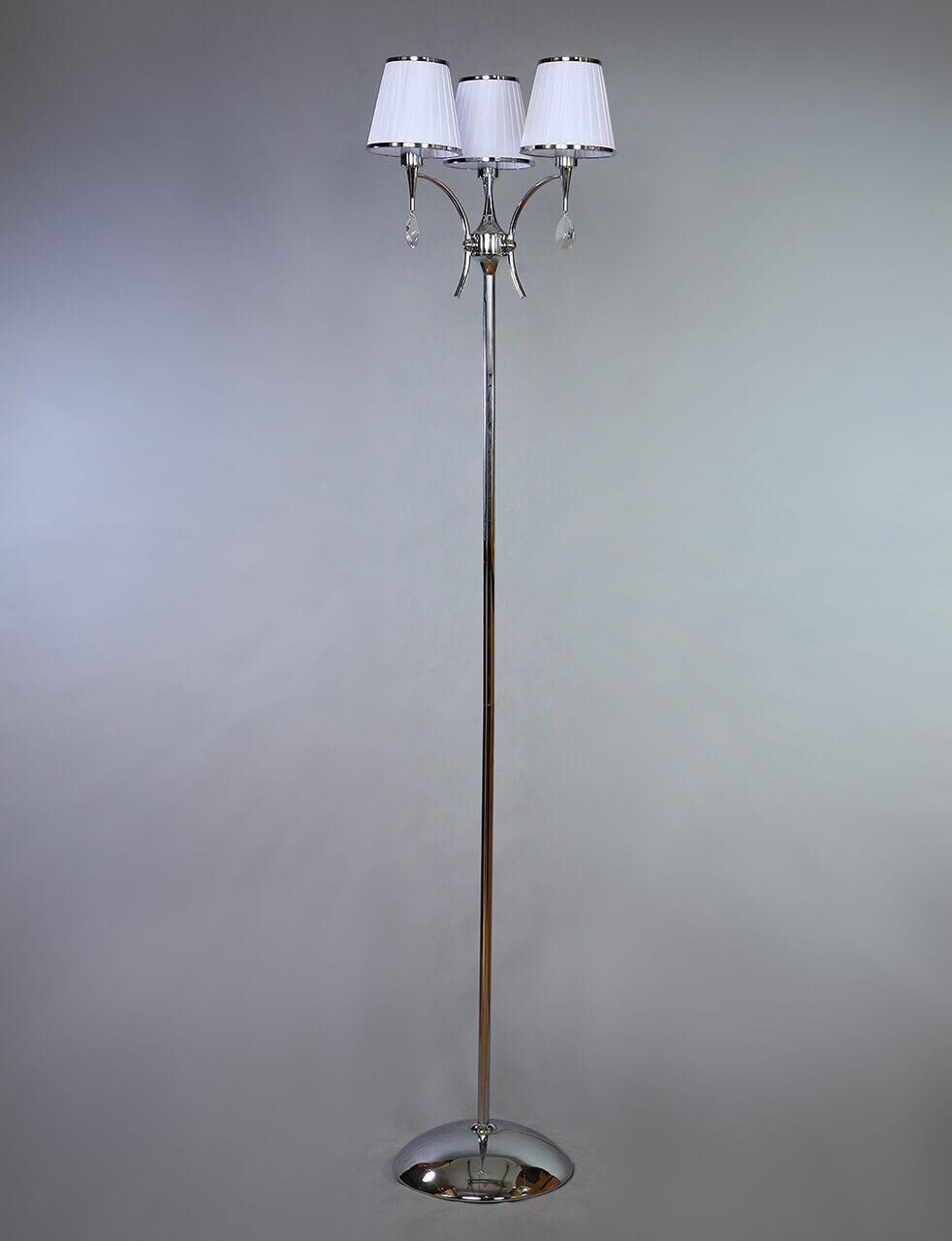 Торшер с абажурами на 3 лампы 170х40 см хром Alora MA01625F/003