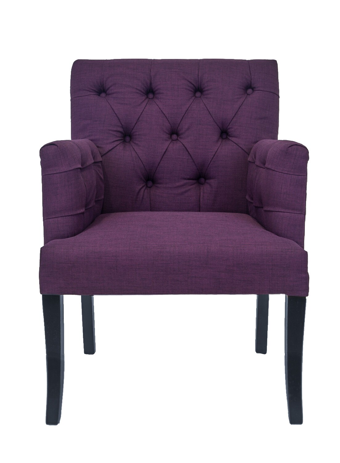 Кресло с мягкими подлокотниками фиолетовое Zander purple