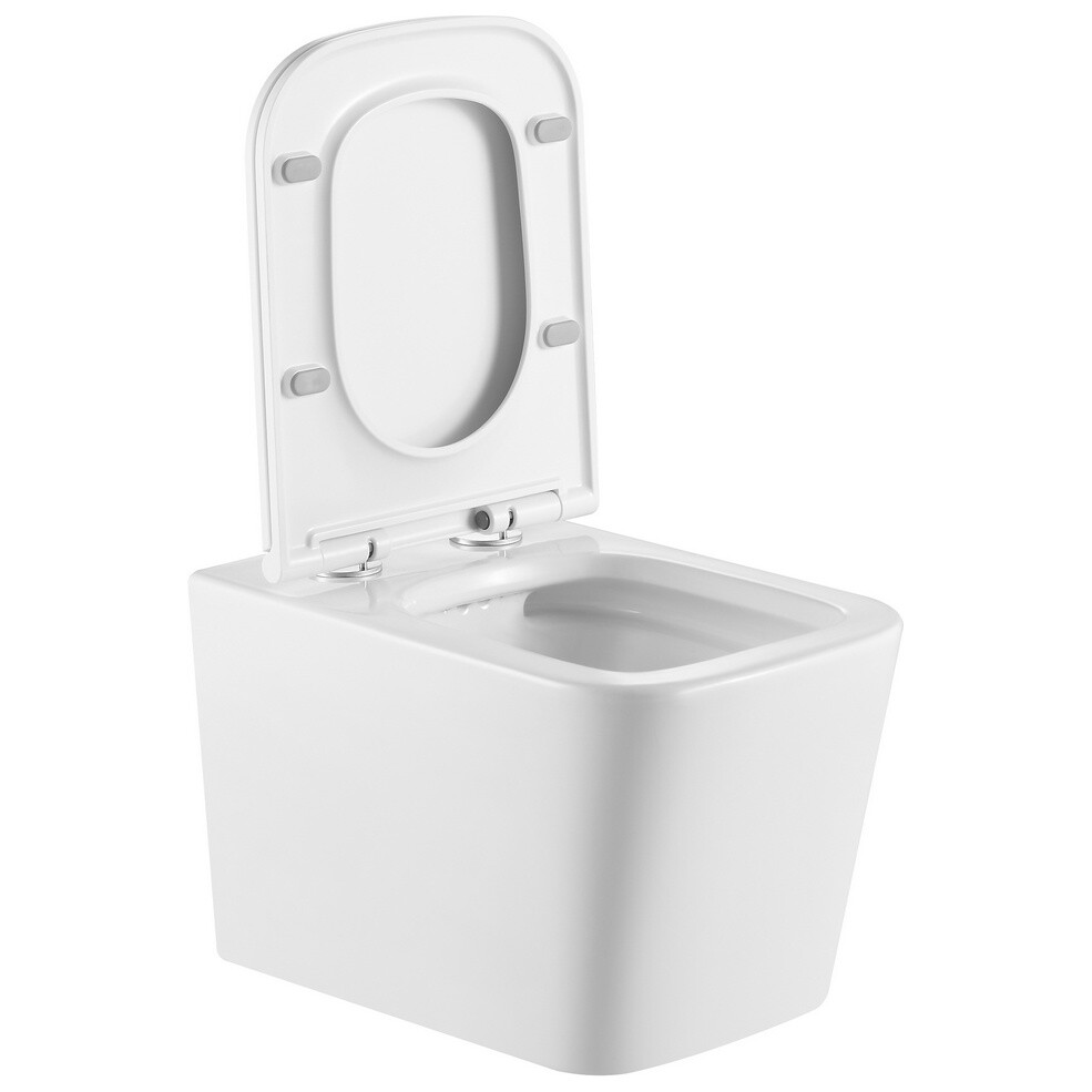 Унитаз подвесной безободковый фарфоровый белый Triton Verso Pro VO-3032 Щ0000057972 - изображение 4