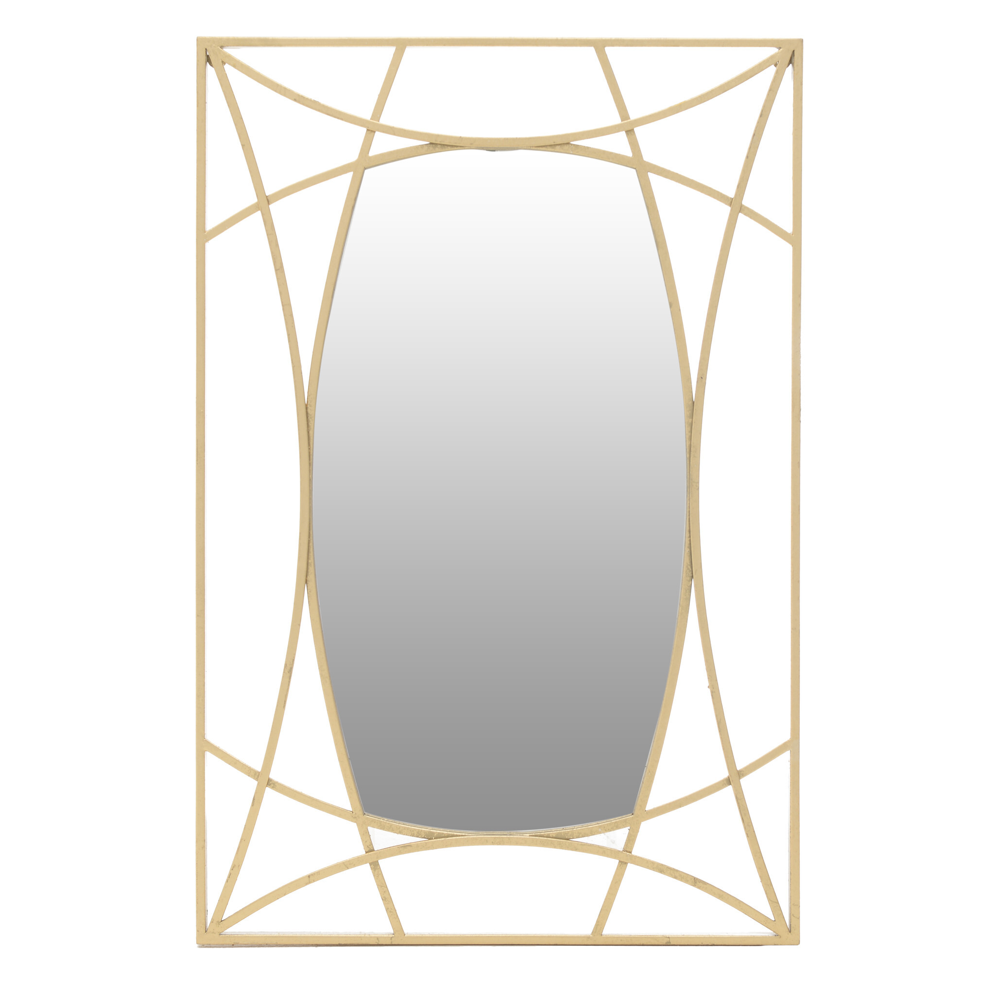 Зеркало декоративное настенное с золотой рамой