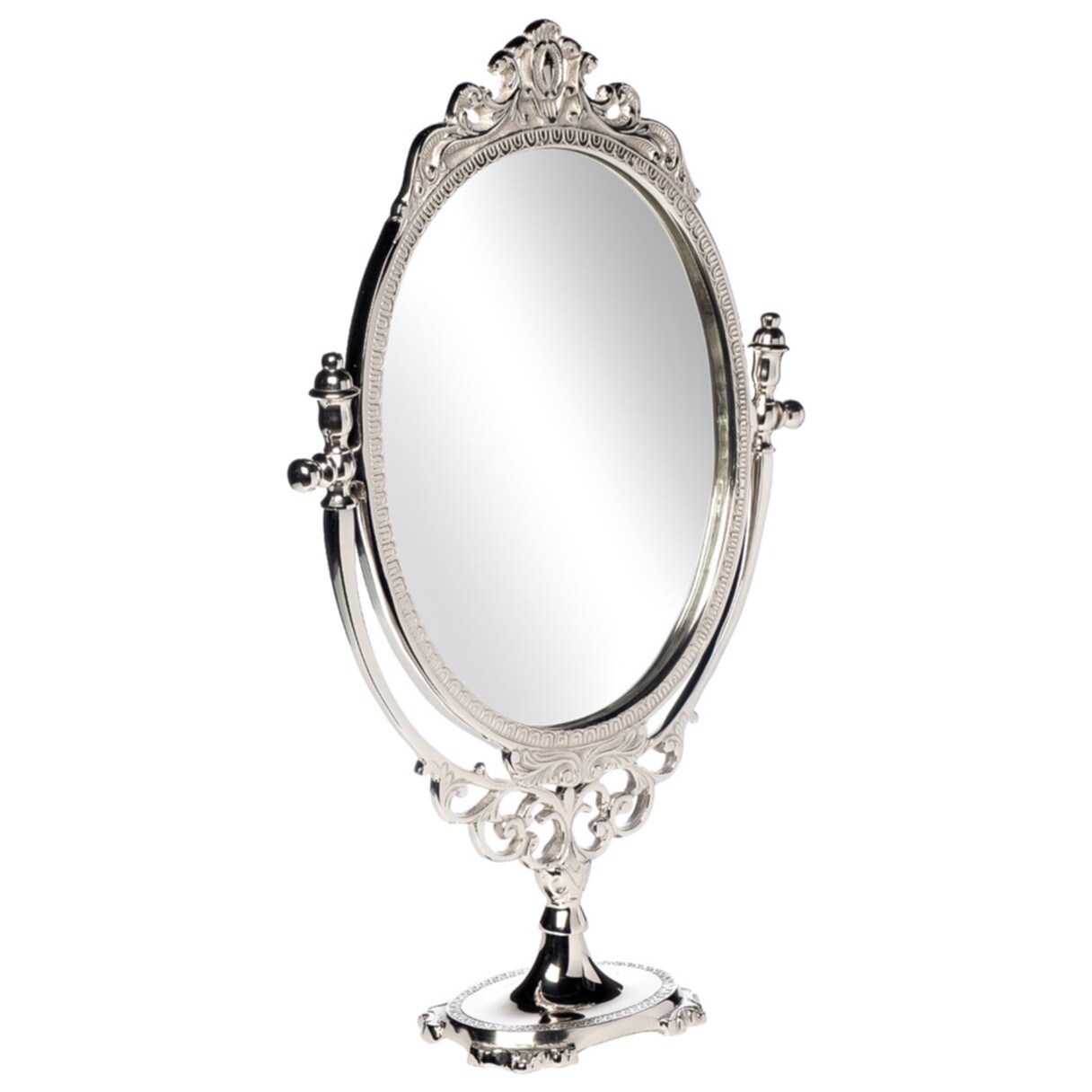 Зеркало настольное серебряное Image
