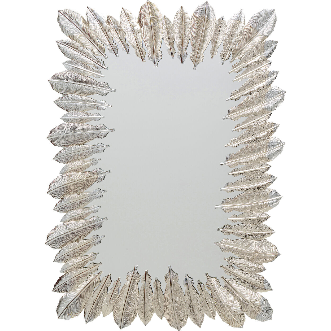 Зеркало настенное 49х69 см серебро Feathers
