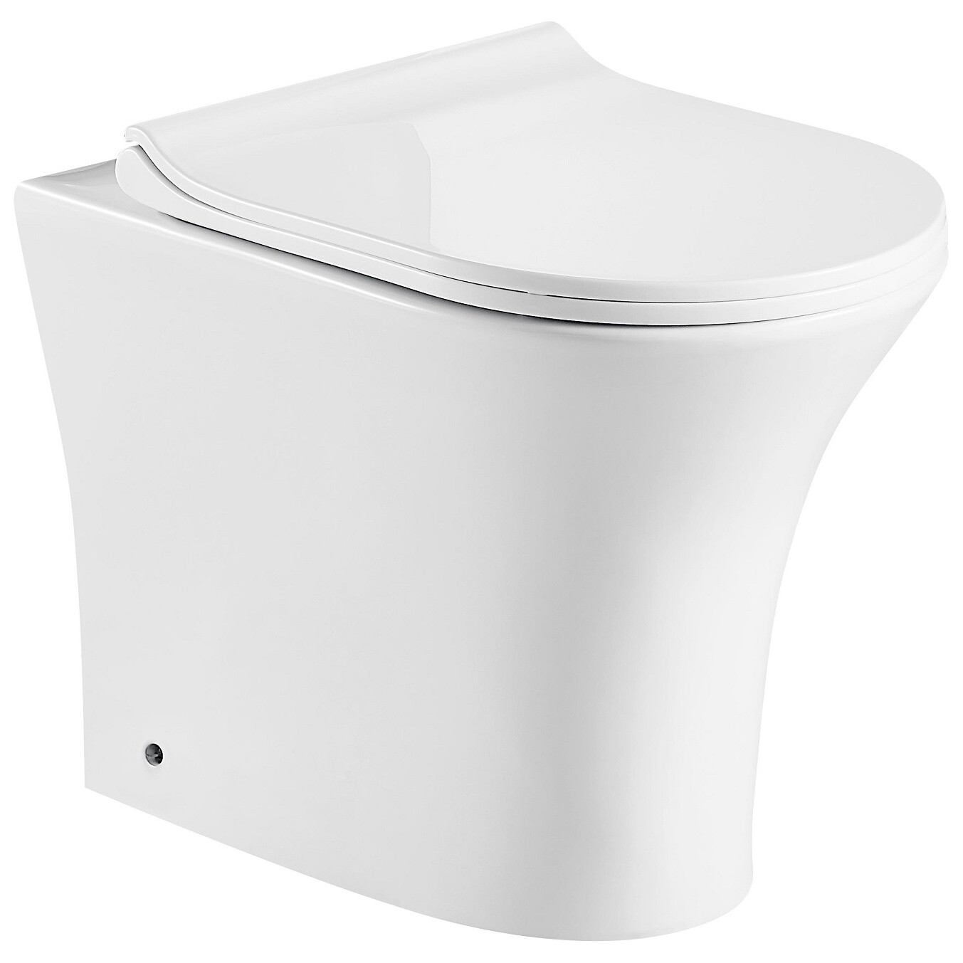 Унитаз приставной безободковый белый Cerutti SPA Bernina F CT7842