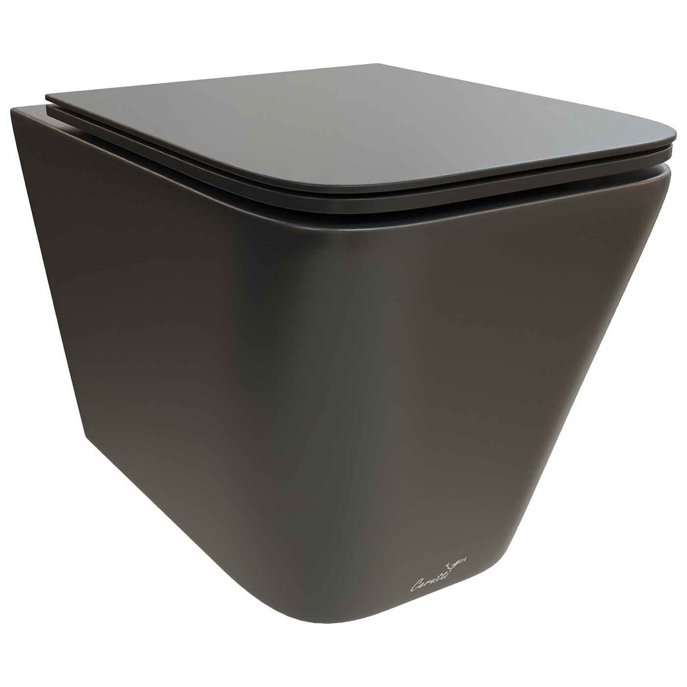 Унитаз подвесной безободковый черный матовый Cerutti SPA Maiella Aria MB CT9163