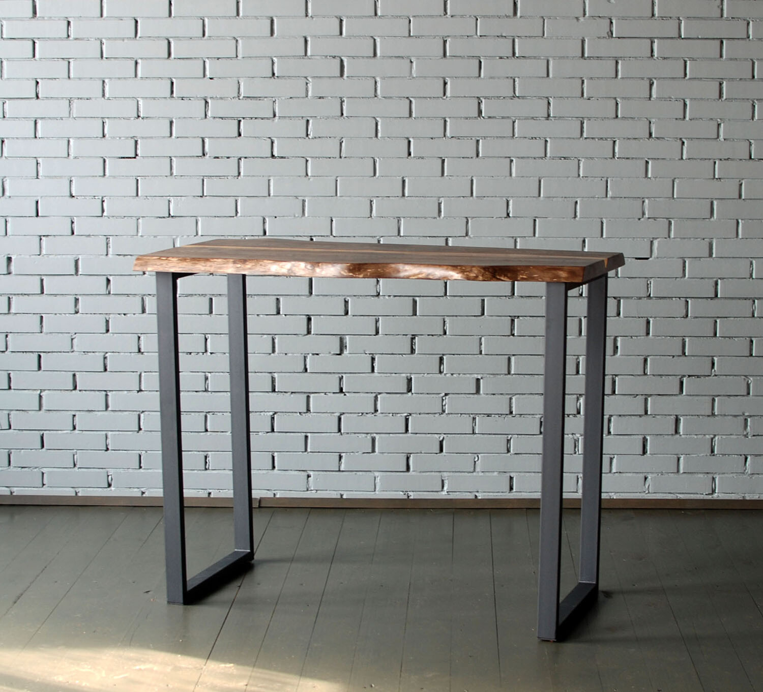 Барный стол с деревянной столешницей коричневый Oak Bar 03