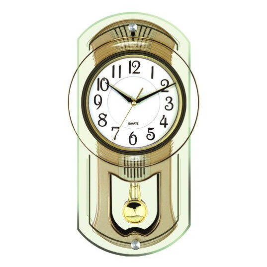 Часы настенные золотые с маятником Power PW6126APMKS
