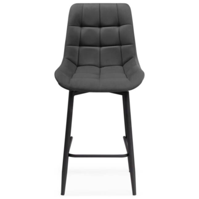 Полубарный стул с вращающимся сиденьем темно-серый, черный &quot;Алст К&quot;
