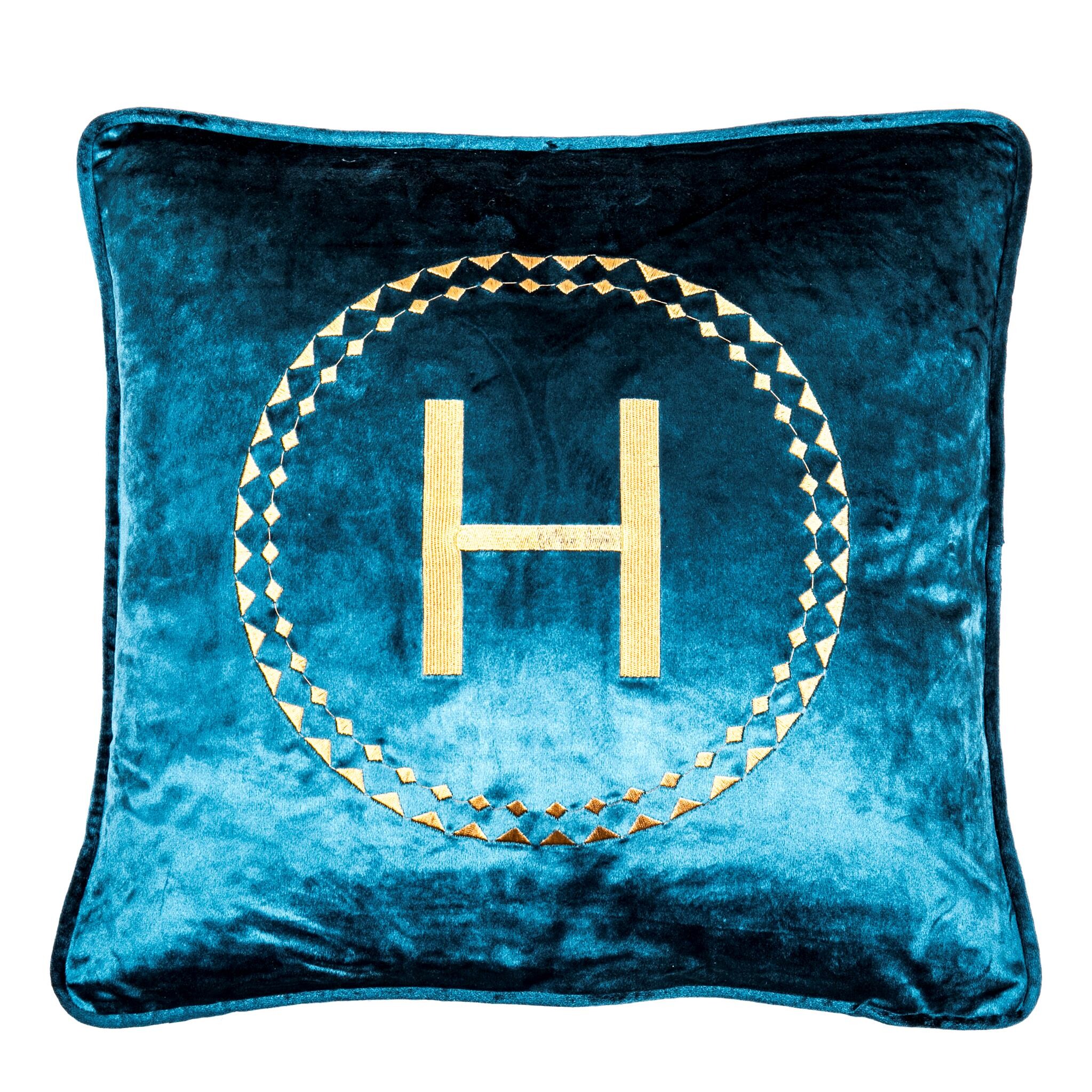Декоративная подушка Hevy квадратная бирюзовая