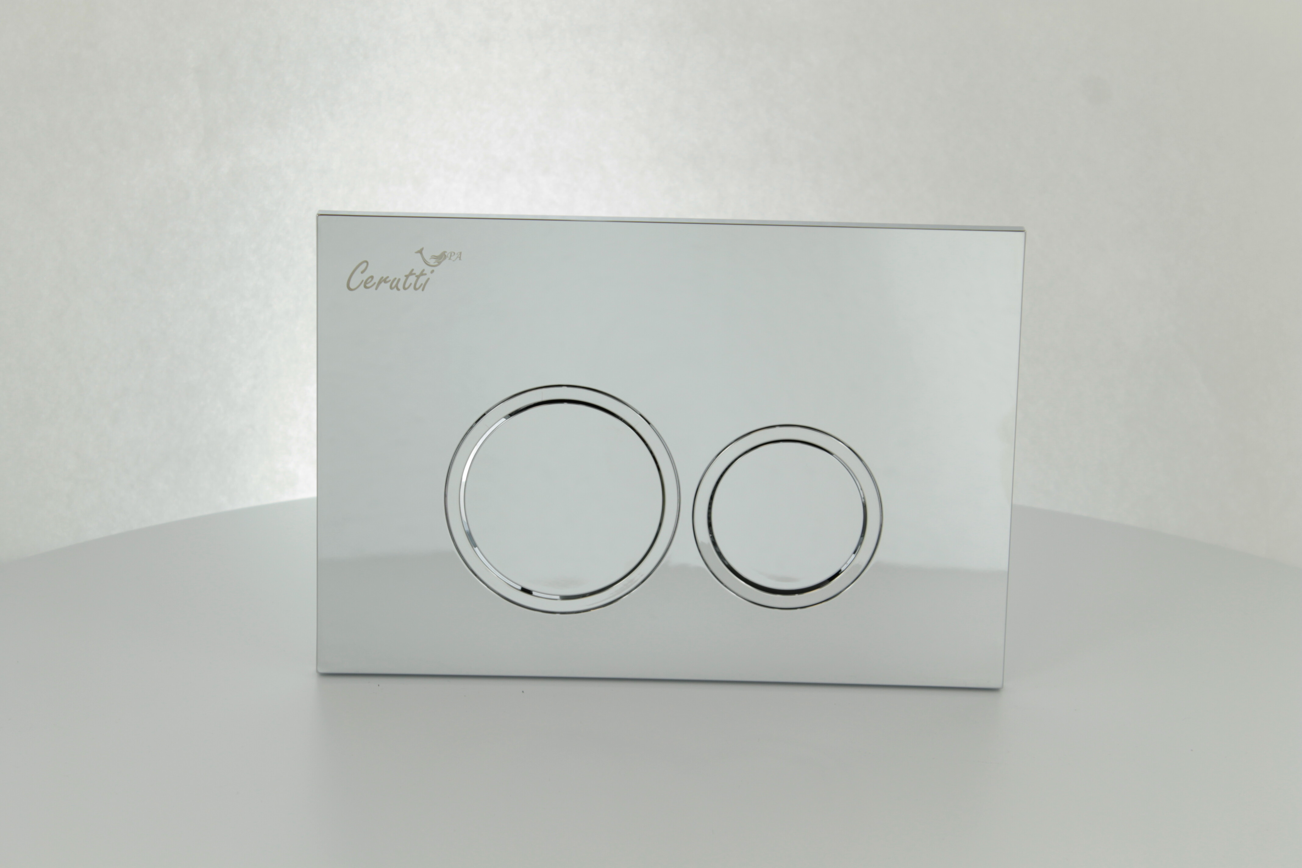Кнопка смыва для унитаза пластиковая хром Cerutti SPA CR05CH CT8958