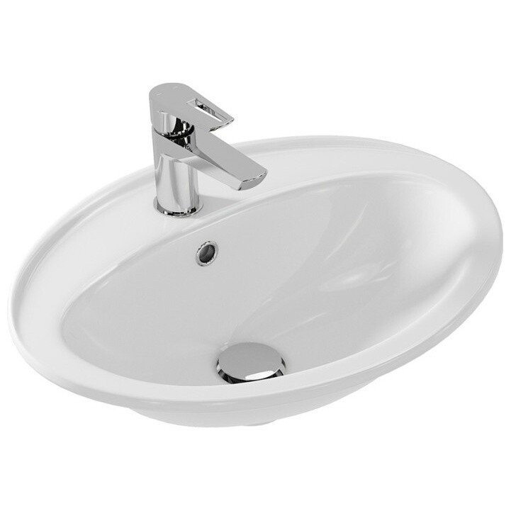 Раковина керамическая в столешницу белая Cersanit Calla 54 S-UM-Cl-1-w