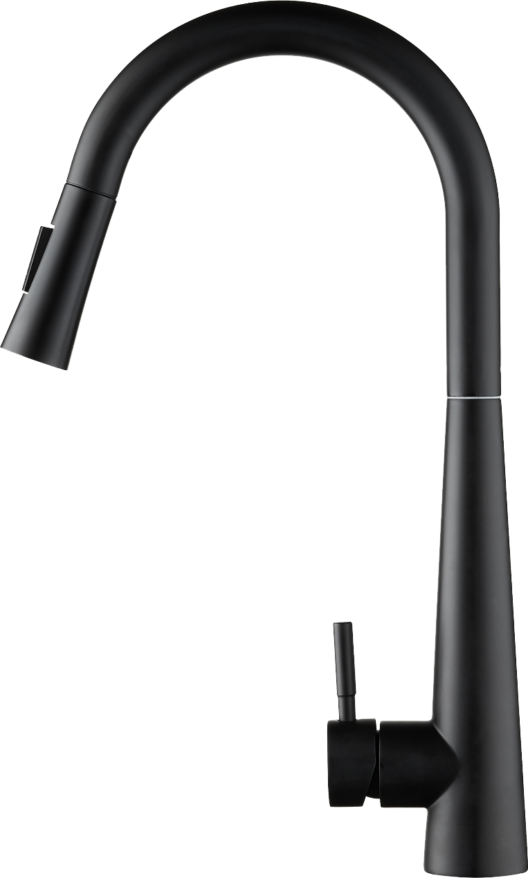 Смеситель для кухни однорычажный черный Domaci "Равенна" D99-007b - изображение 7