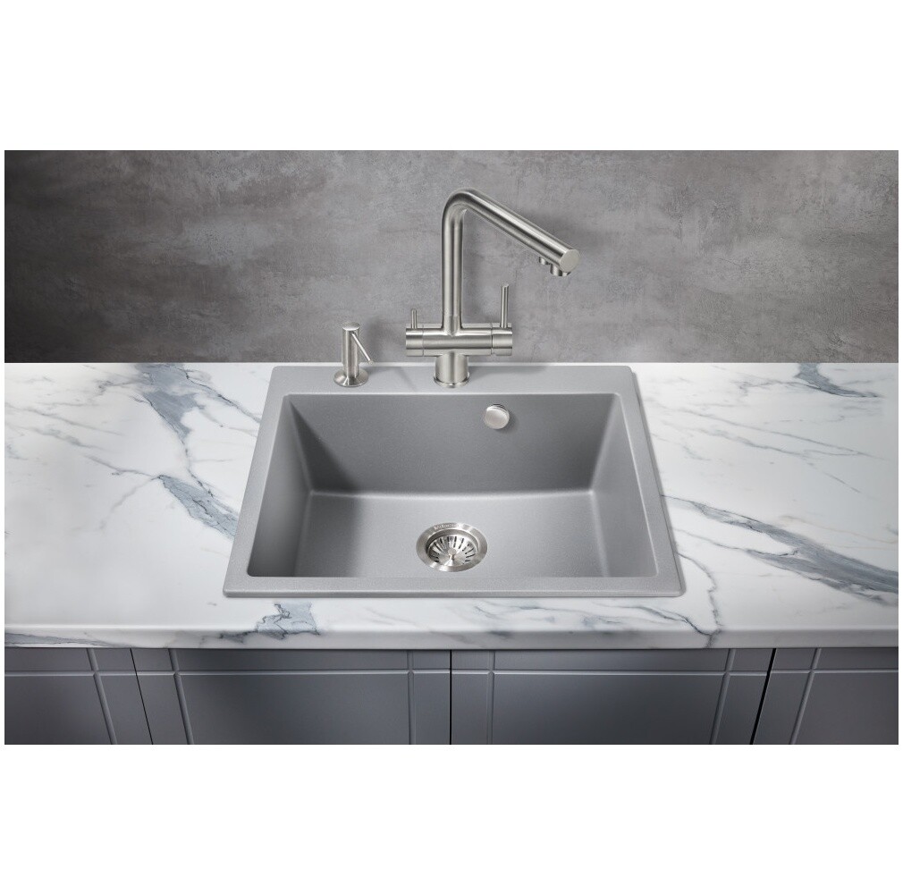 Смеситель для кухни однорычажный с краном для питьевой воды сталь Milacio Ultra 558 MCU.558.SS - изображение 5