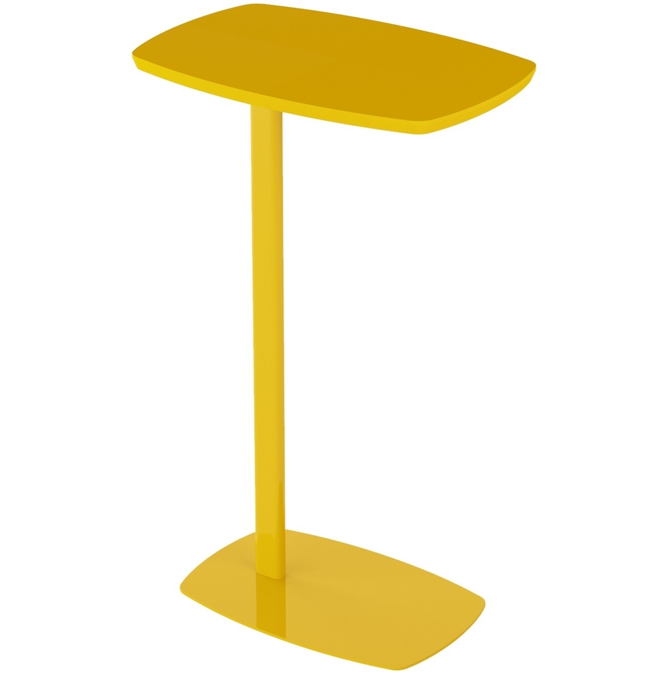 Приставной стол на металлической опоре желтый &quot;Дей колор&quot;