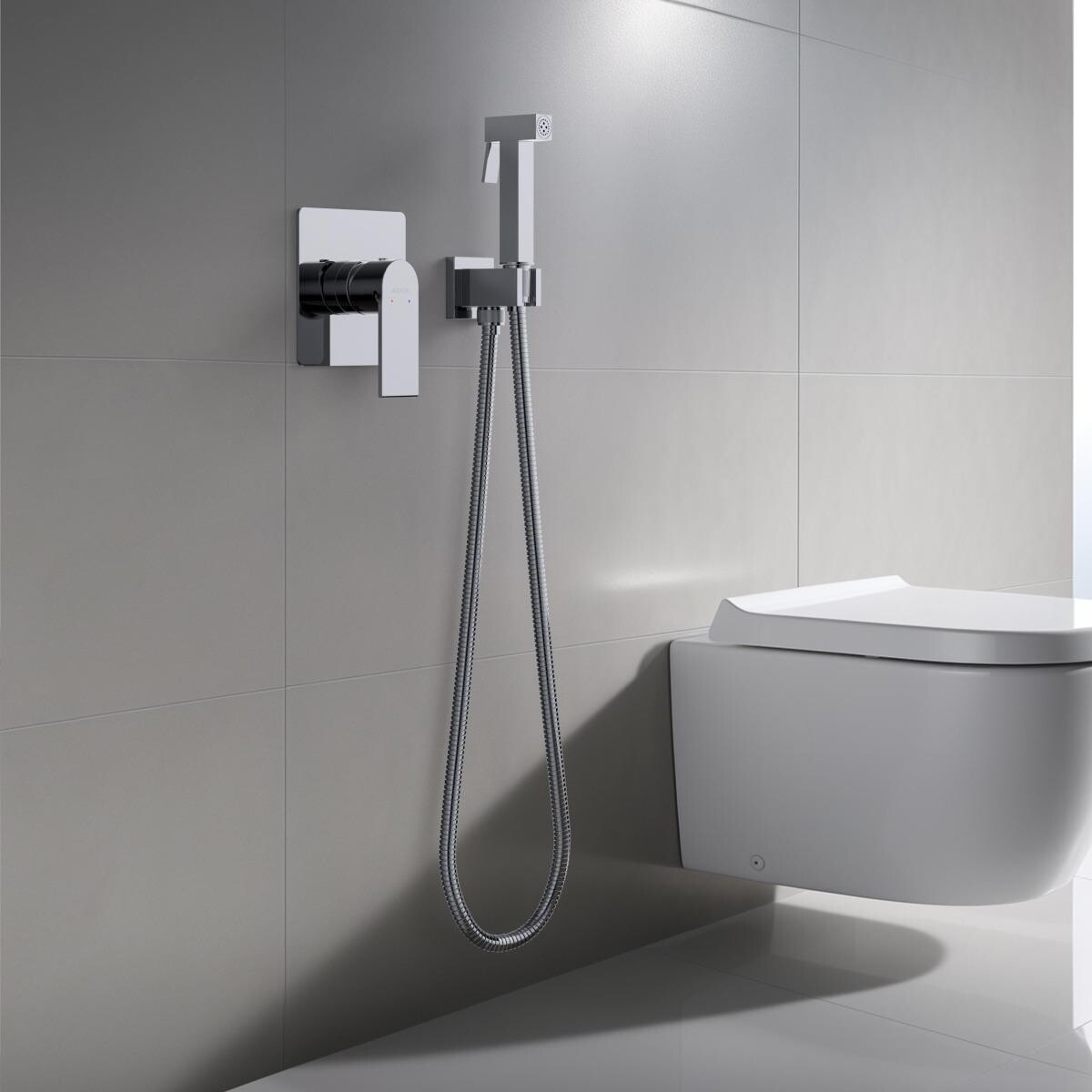 Гигиенический душ встраиваемый со смесителем хром Aquatek "Лира" AQ1419CR - изображение 5