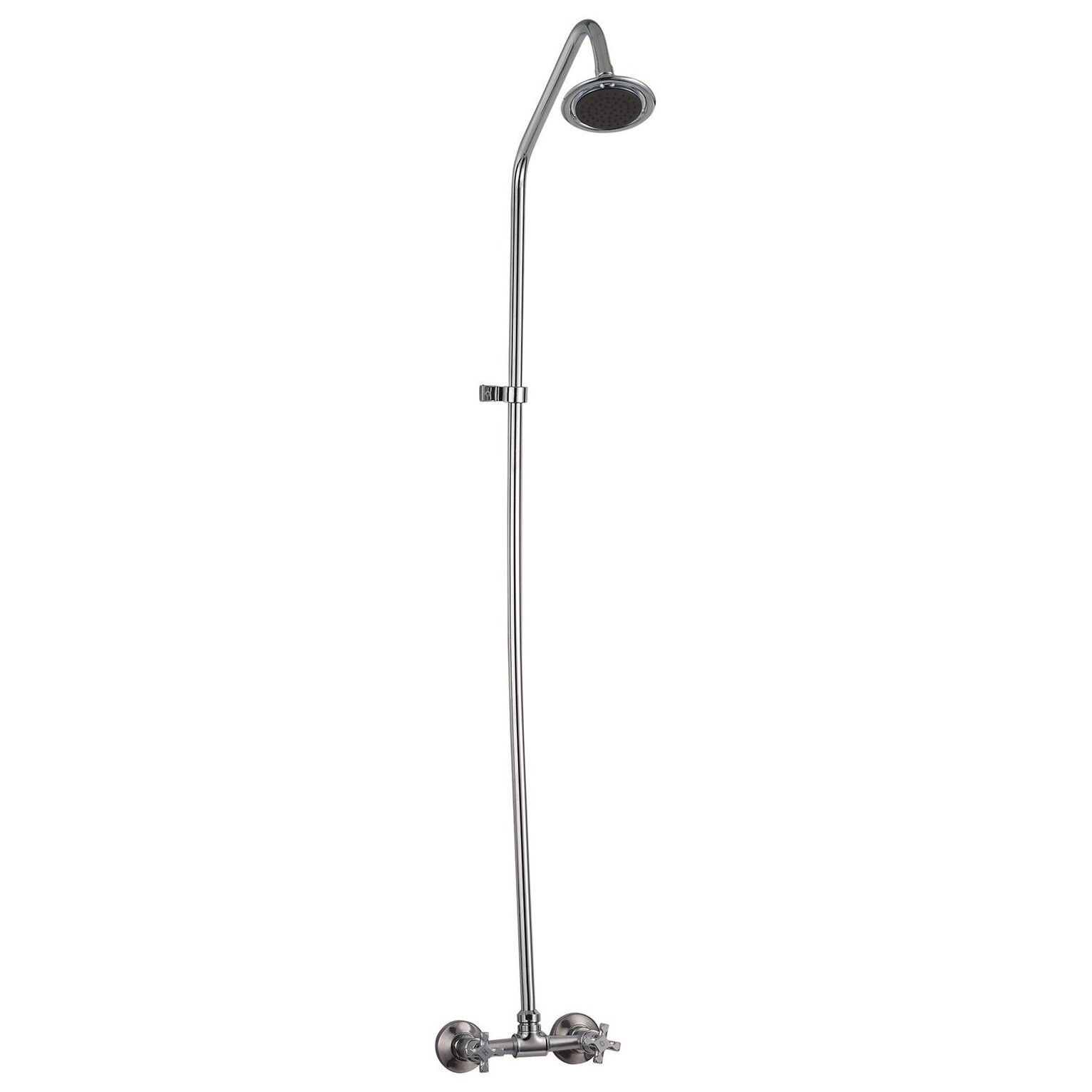 Душевой комплект с верхним душем хром Solone JIK16-A102-A