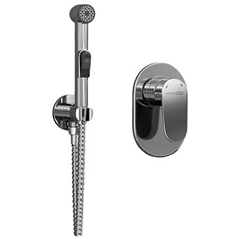 Гигиенический душ с встраиваемым смесителем хром Wasserkraft A11056