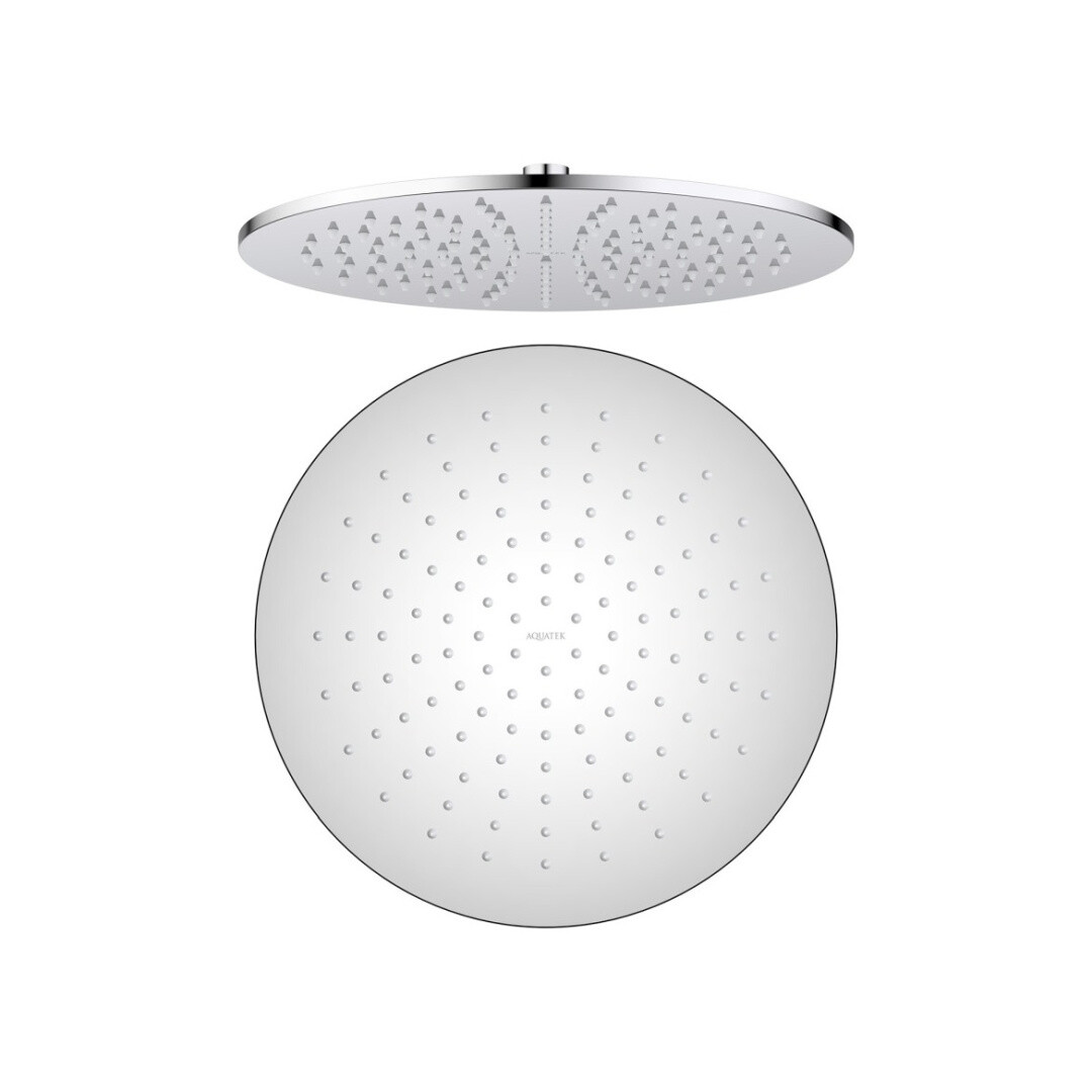 Лейка для верхнего душа круглая 30 см хром Aquatek AQ2079CR