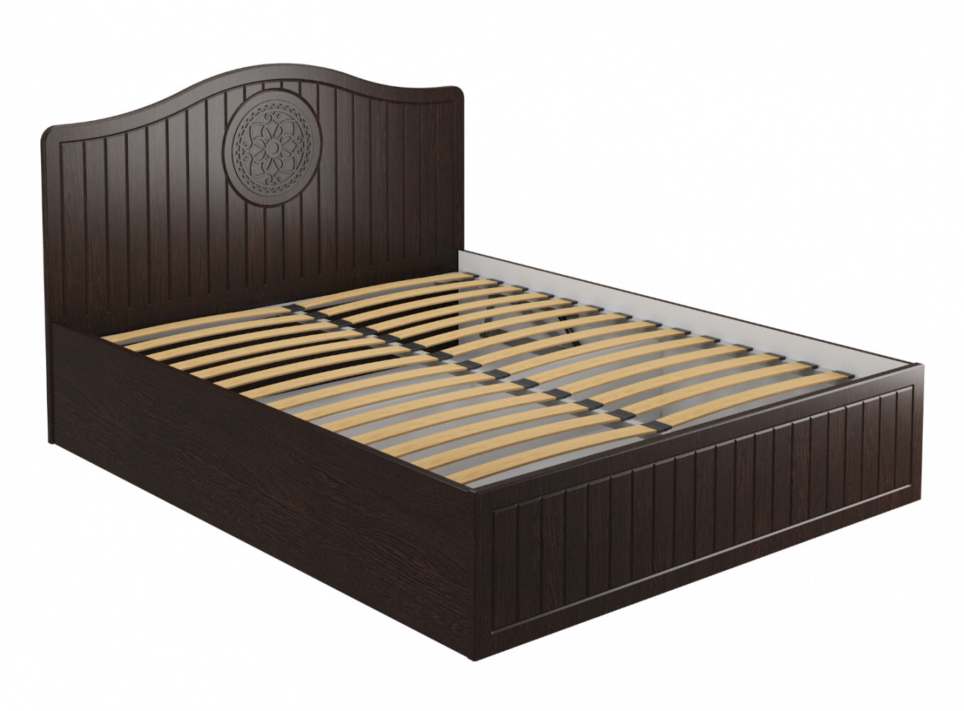 Кровать двуспальная 160х200 венге, орех шоколадный &quot;Монблан МБ-606К&quot;